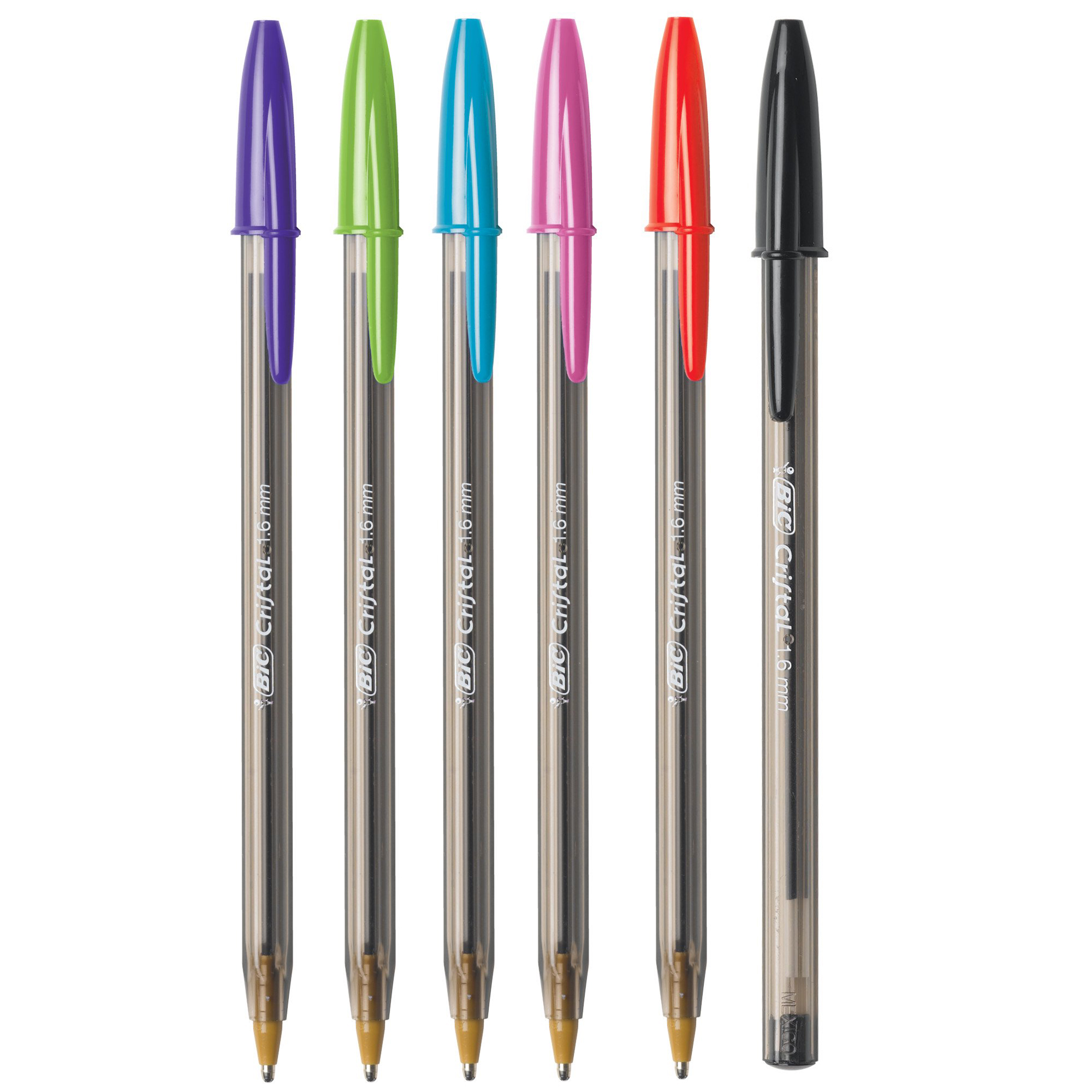The Teachers' Lounge®  Cristal® Xtra Bold Fashion Ballpoint Pen, Medium  Point (1.6mm), Assorted Colors, 24 Per Pack, 2 Packs