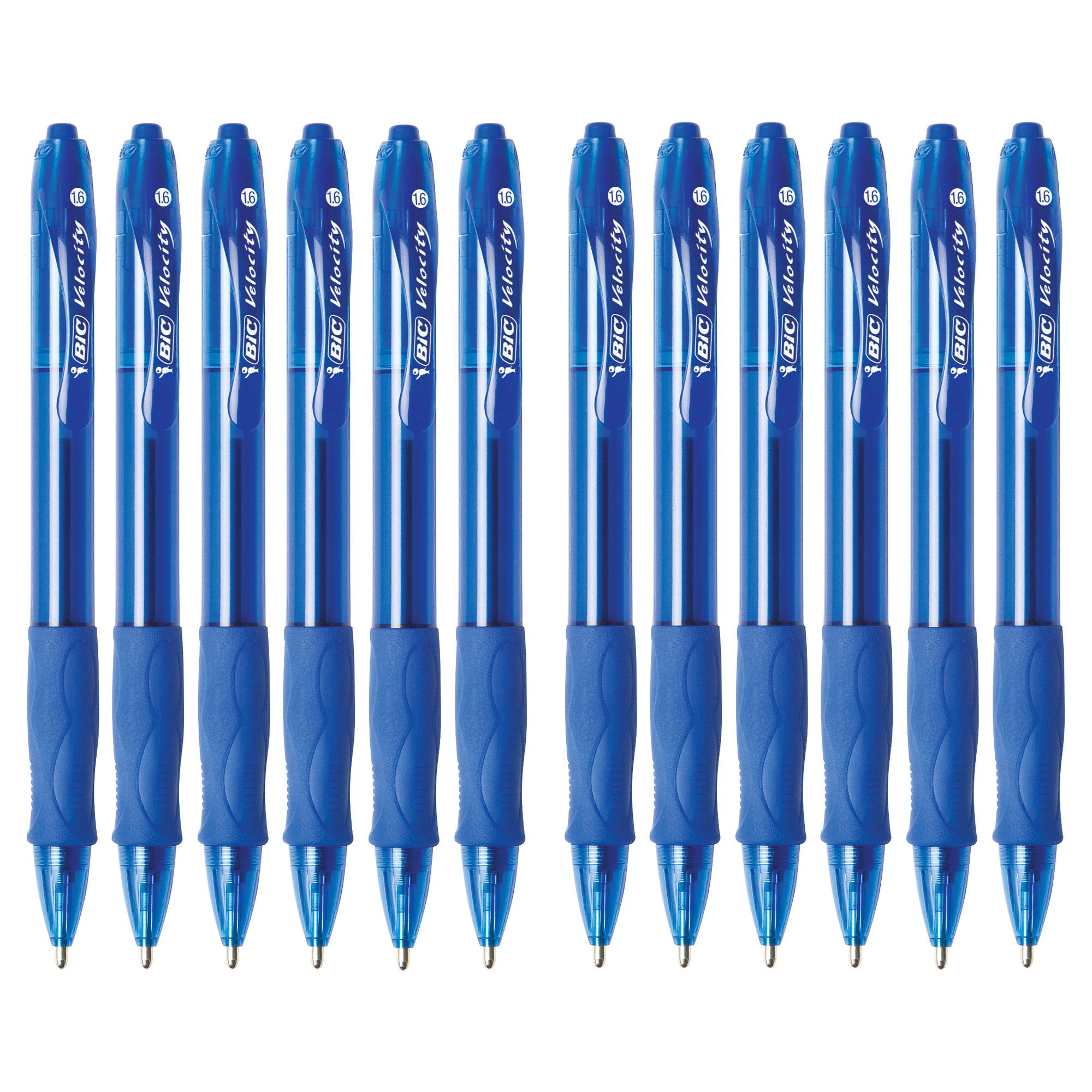 The Teachers' Lounge®  Glide™ Bold Retractable Ball Point Pen, Bold Point ( 1.6mm), Blue, 12-Count