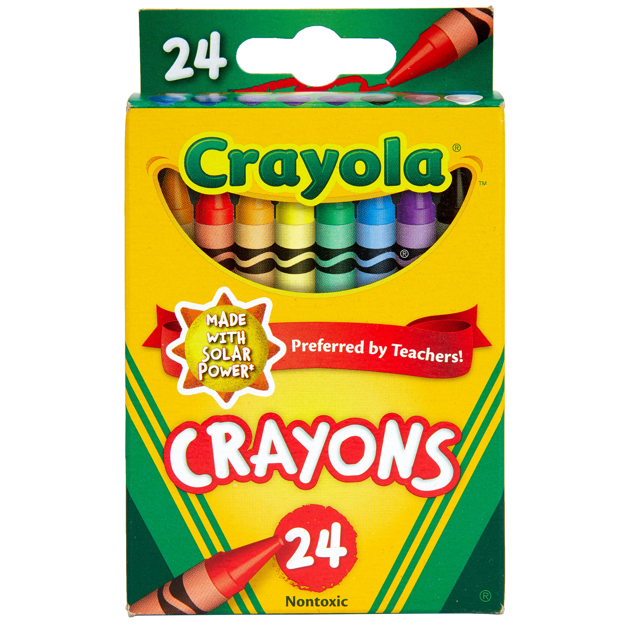 The Teachers' Lounge®  Crayons, Regular Size, 24 Colors Per Box, 12 Boxes