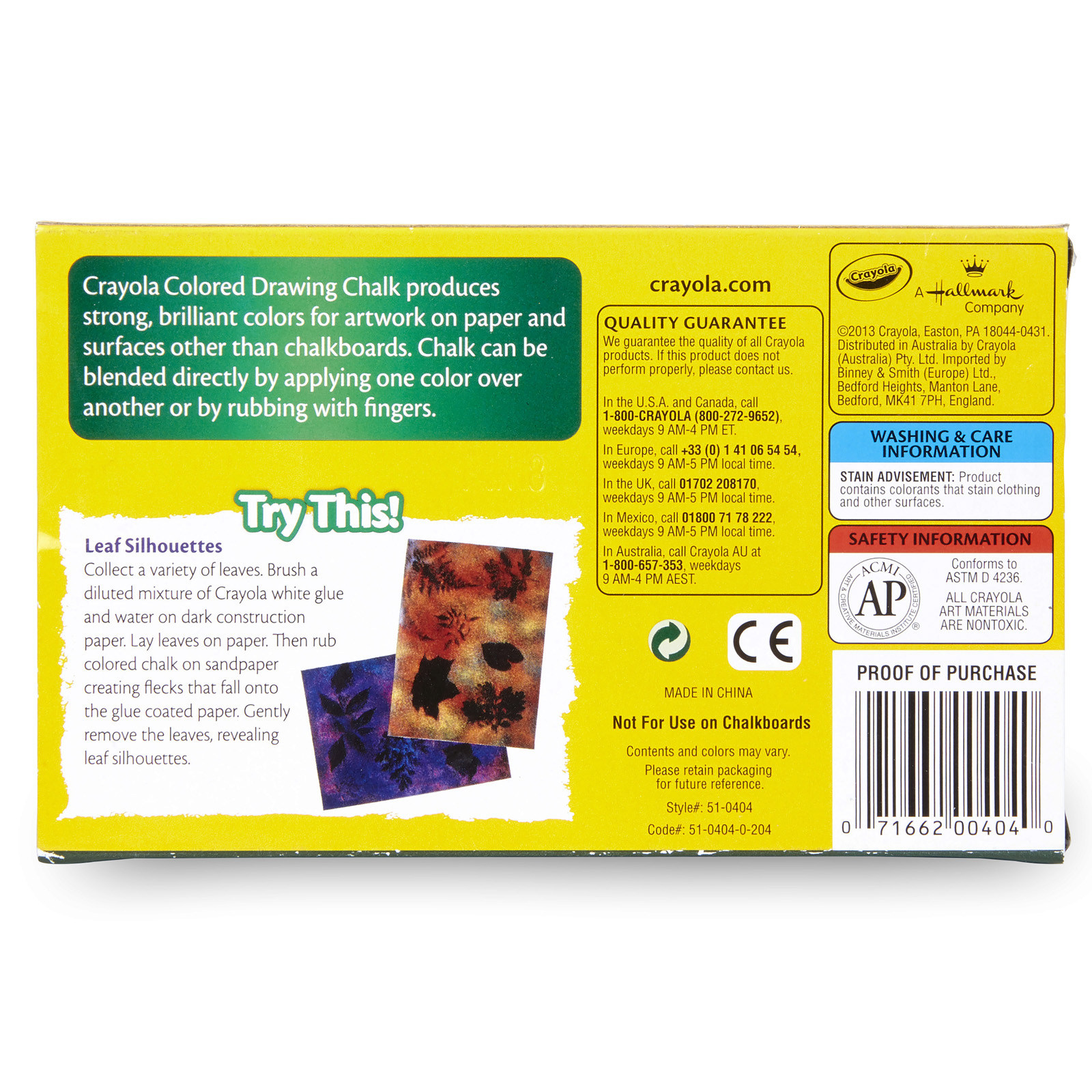 Crayola Drawing Chalk, Craft Supplies, 24 Count, Crayola.com