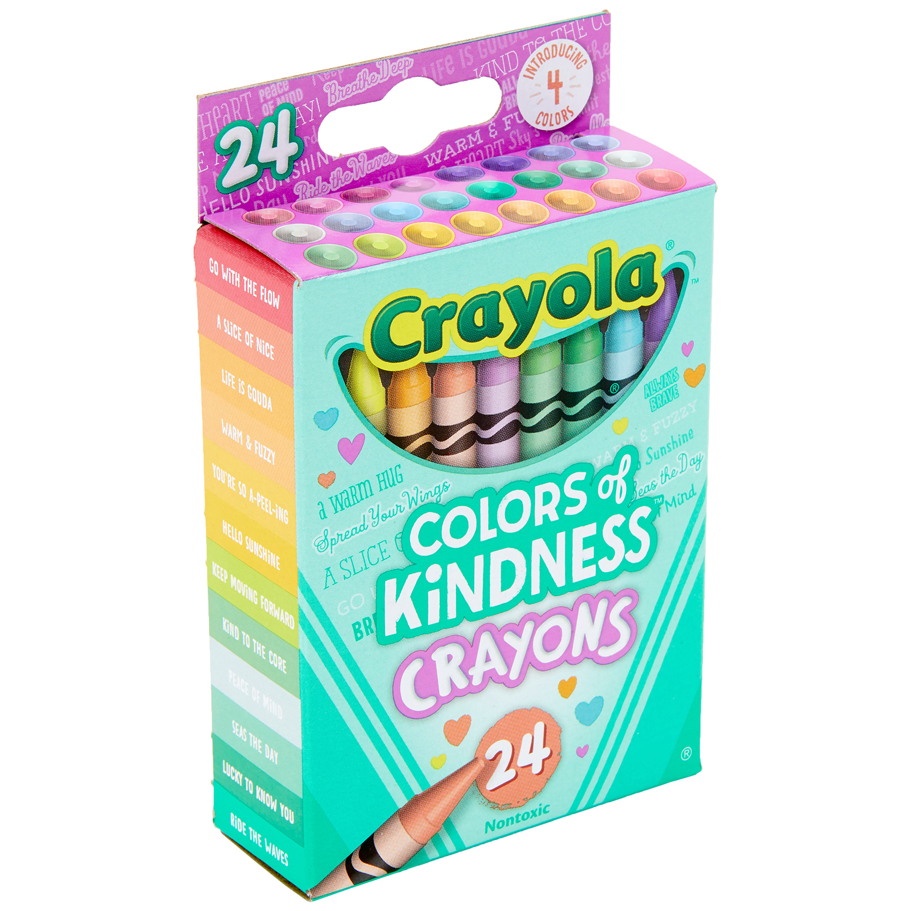 The Teachers' Lounge®  Colors of Kindness Crayons, 24 Per Pack, 12 Packs