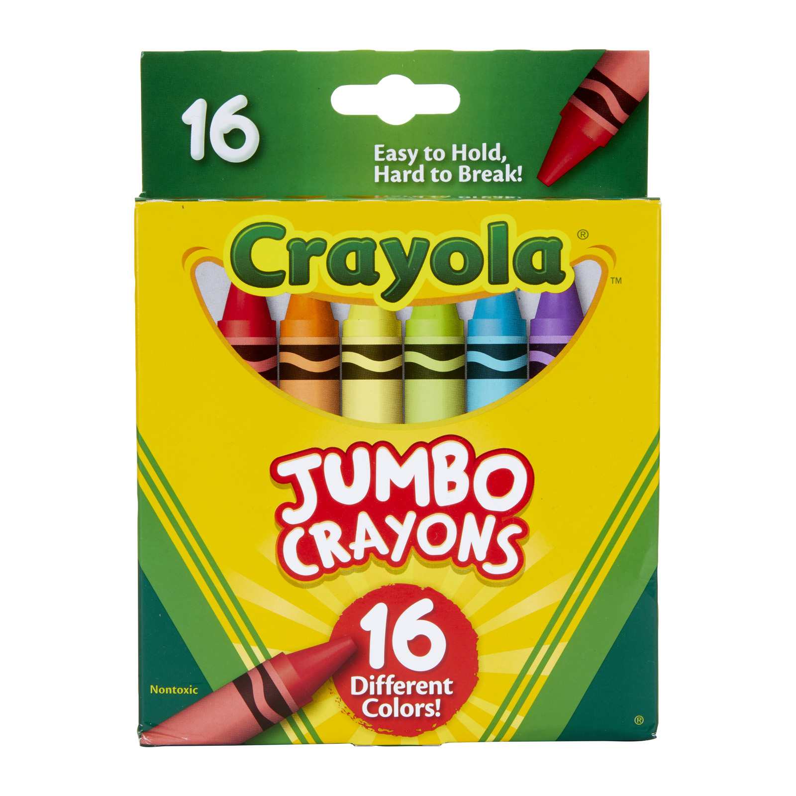 The Teachers' Lounge®  Large Crayons, Classic Colors, 16 Count
