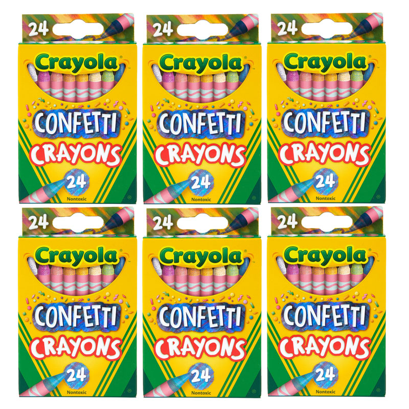 The Teachers' Lounge®  Confetti Crayons, 24 Count