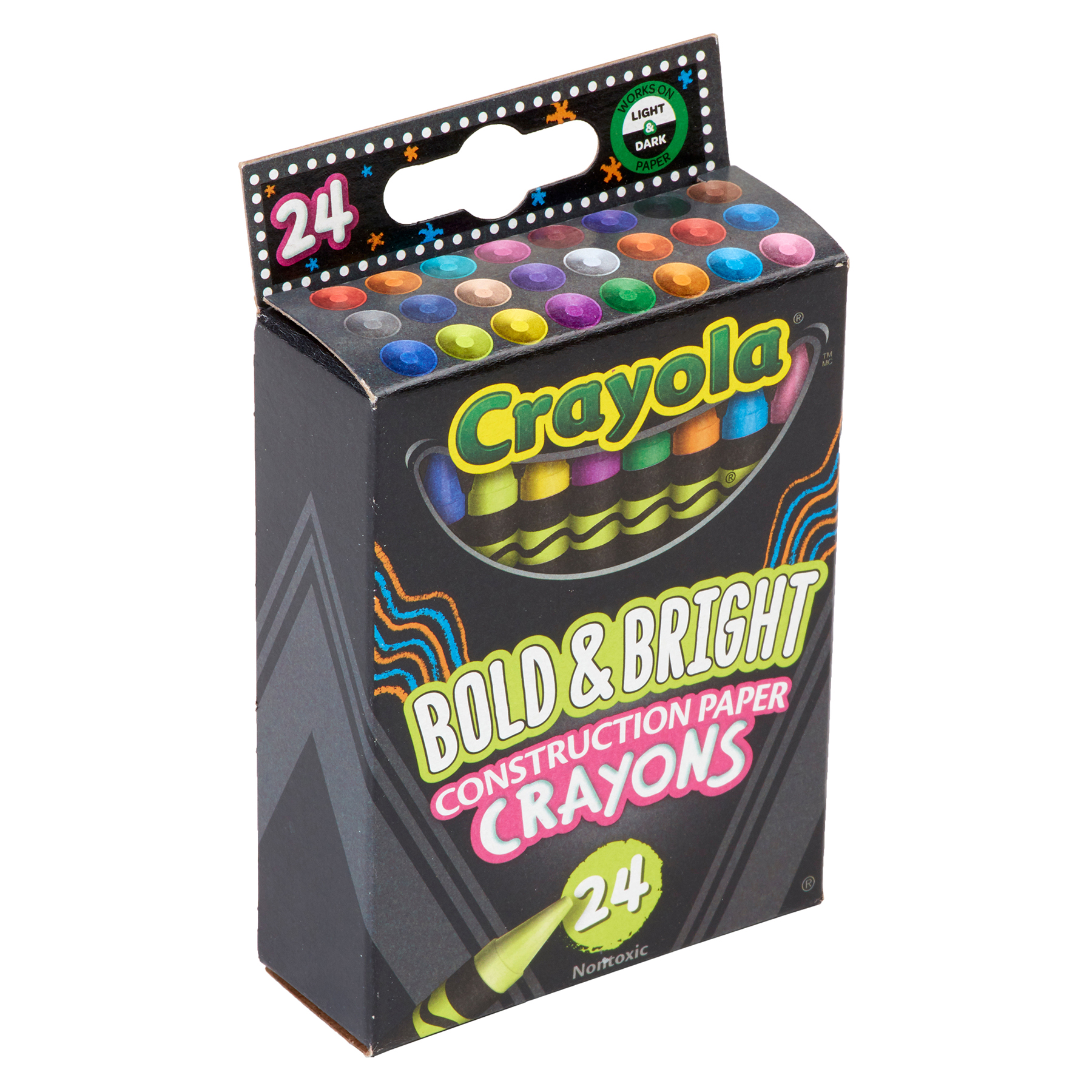 Bold & Bright Construction Paper Crayons 24ct - BIN523463, Crayola Llc