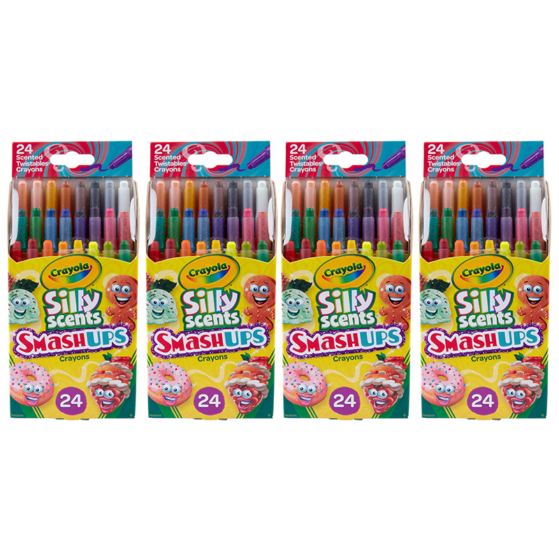 The Teachers' Lounge®  Silly Scents™ Smash Ups Mini Twistables Scented  Crayons, 24 Per Pack, 4 Packs