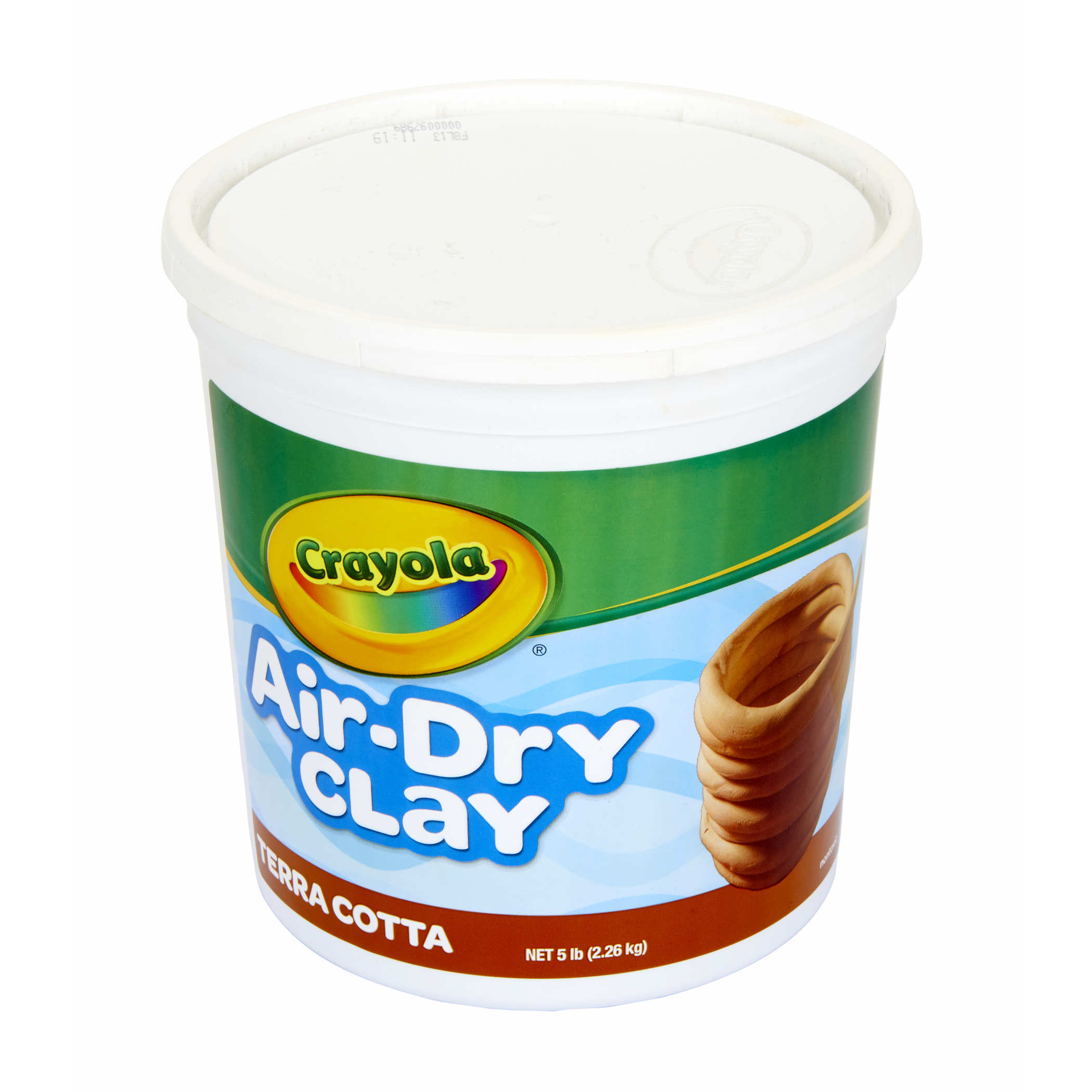 Crayola Air Dry Clay for Kids, Natural White Modeling Clay, 5 lb Bucket