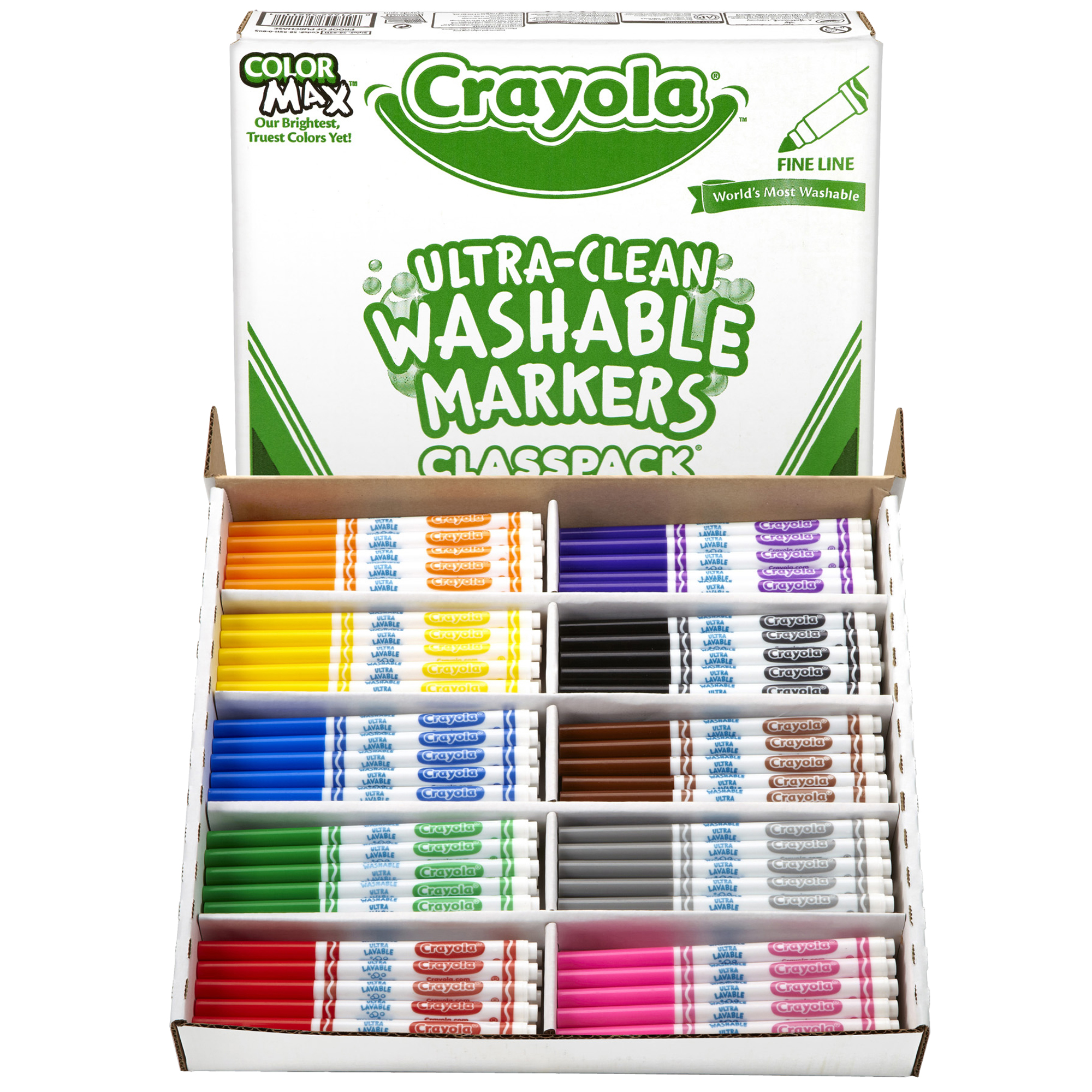 MARKERS WASHABLE THIN 10 COLOR