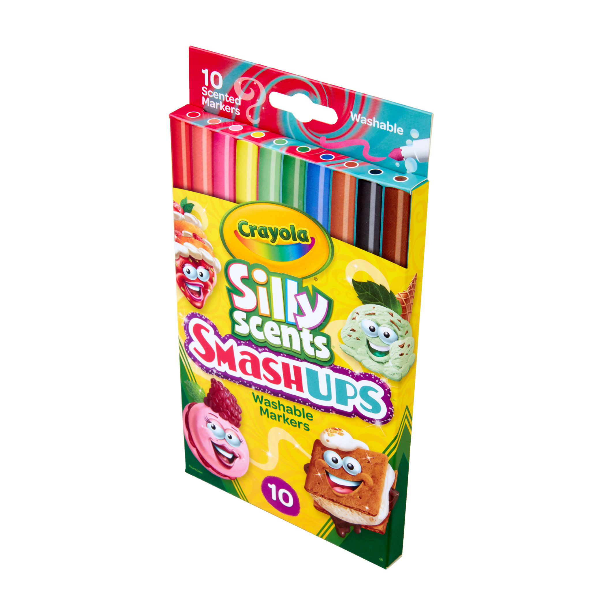 The Teachers' Lounge®  Silly Scents™ Smash Ups Slim Washable Scented  Markers, 10 Per Pack, 6 Packs