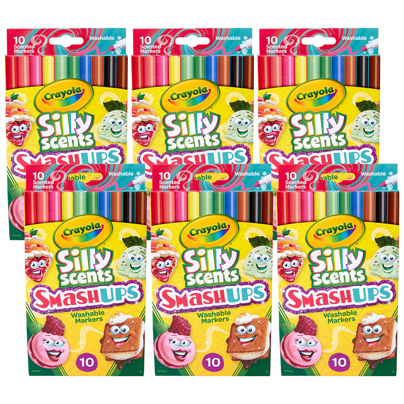  Crayola Silly Scents Washable Scented Markers, 10 Count, Gift  for Kids : Toys & Games
