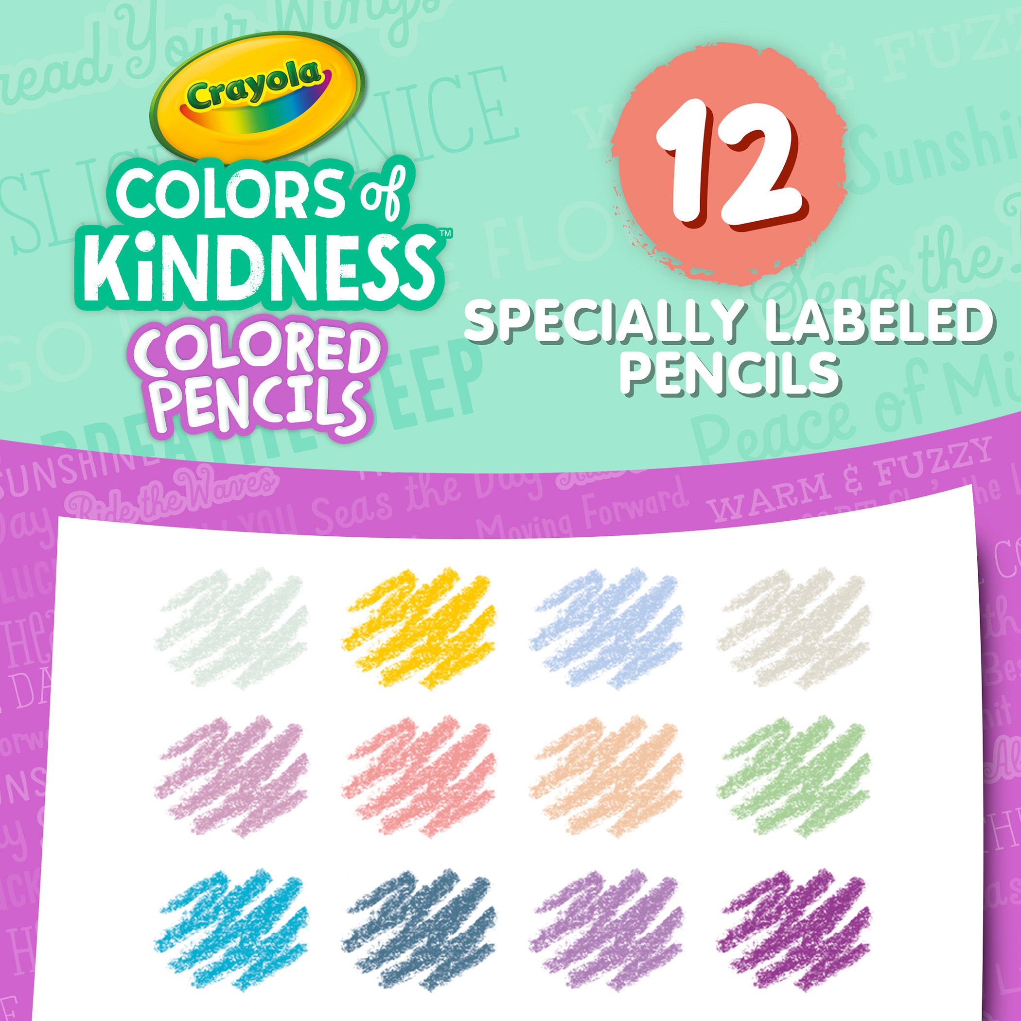 The Teachers' Lounge®  Colors of Kindness Colored Pencils, 12 Per Pack, 12  Packs