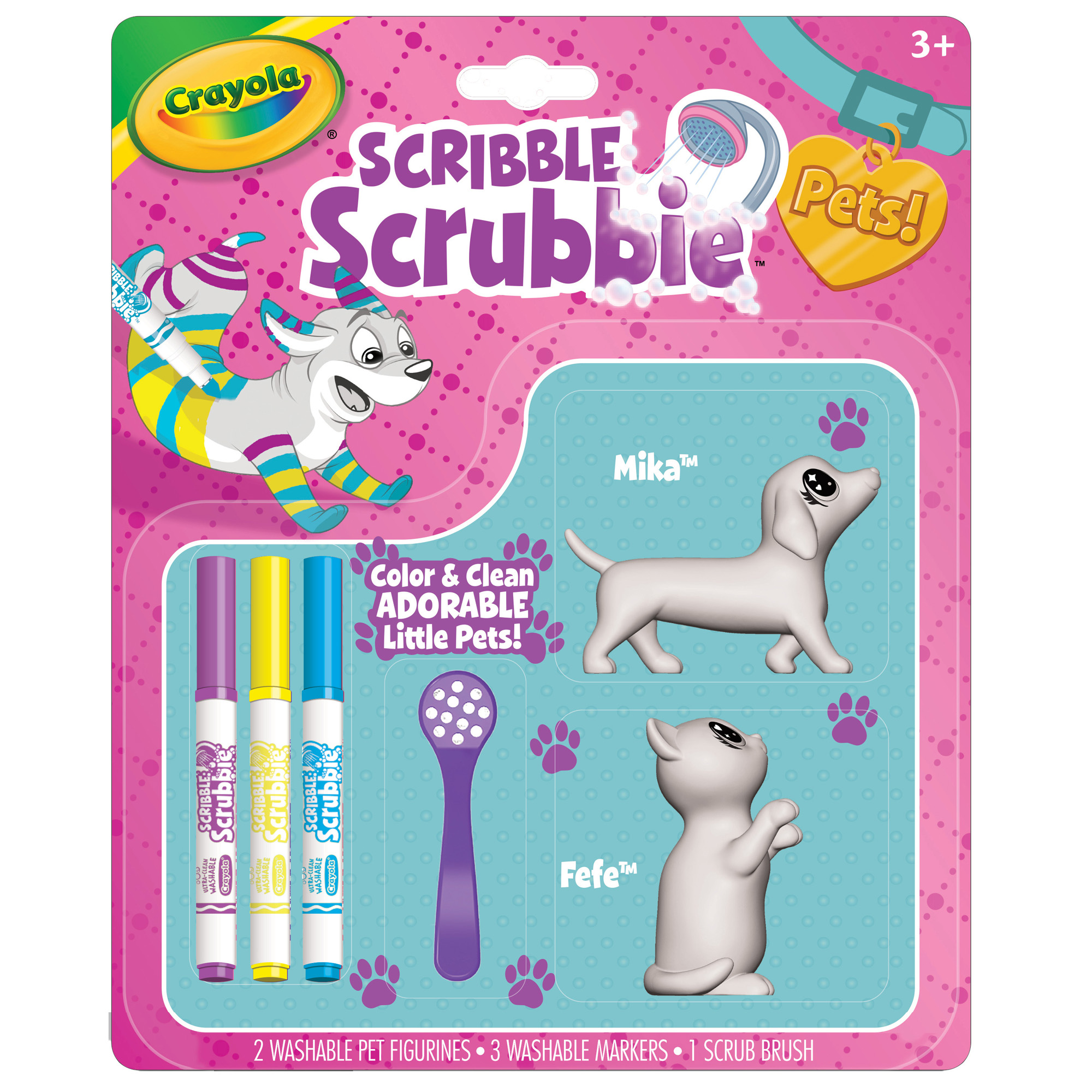 Crayola Scribble Scrubbie Pets Dog & Cat