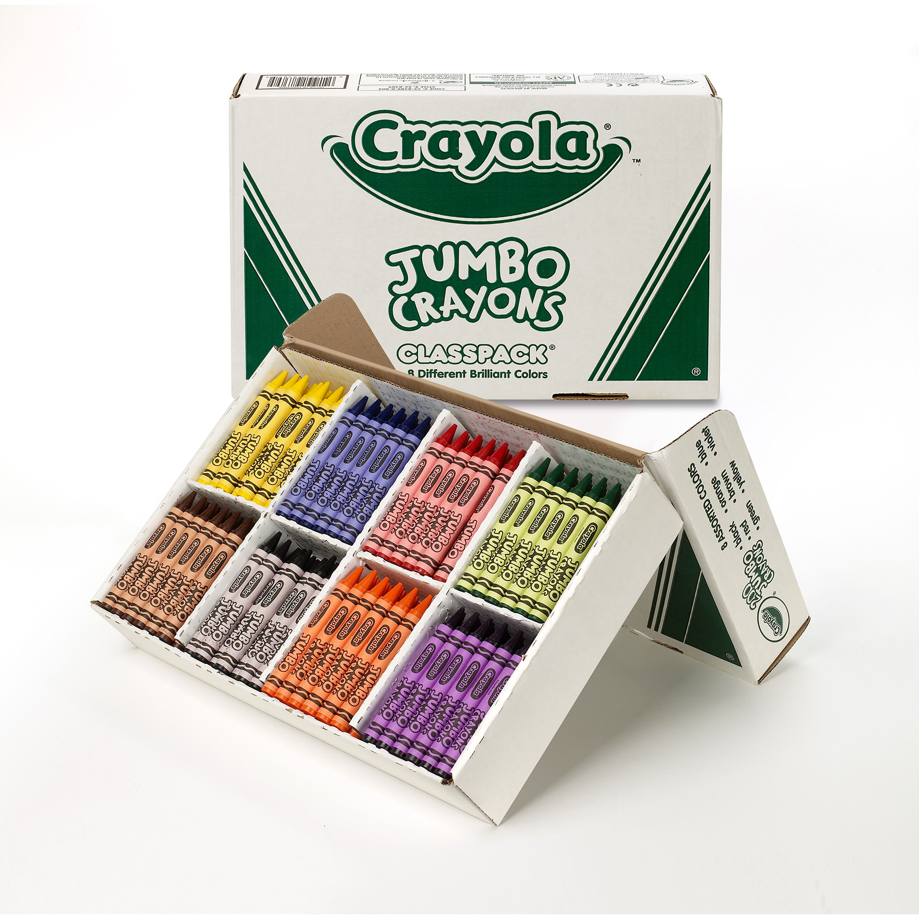 The Teachers' Lounge®  Crayon Classpack®, Jumbo Size, 8 Colors, 200 Count