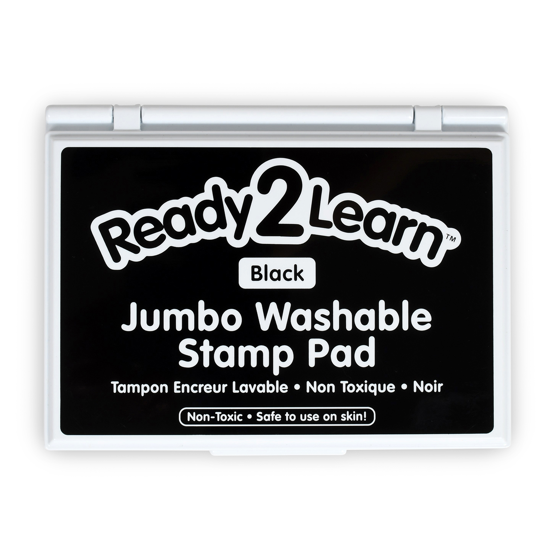 Jumbo Washable Stamp Pad - Black - 6.2L x 4.1W - Pack of 2