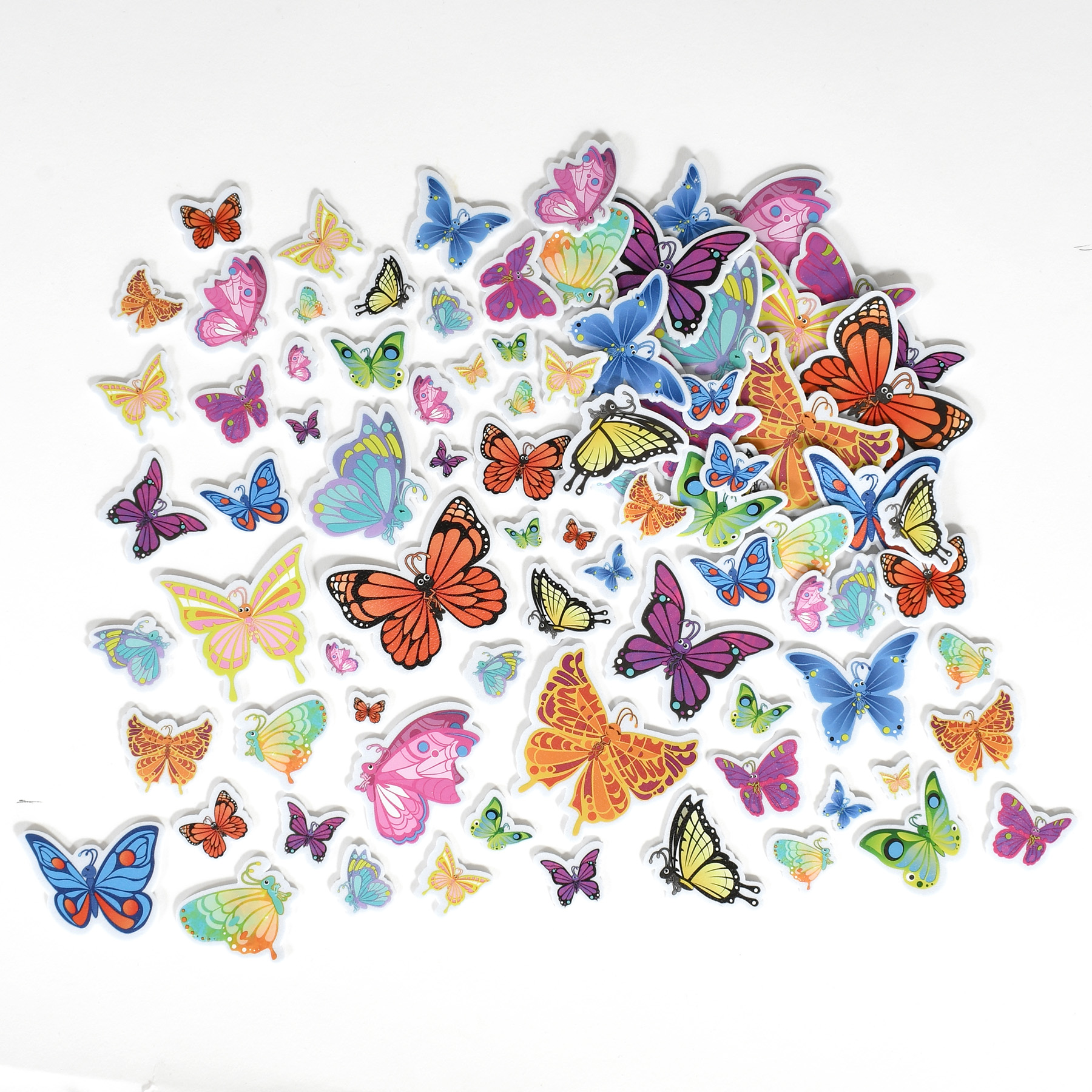 Foam Stickers - Butterflies - Pack of 172