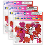 The Teachers' Lounge®  Glitter Foam Stickers - Alphabet - Multicolor -  Pack of 156