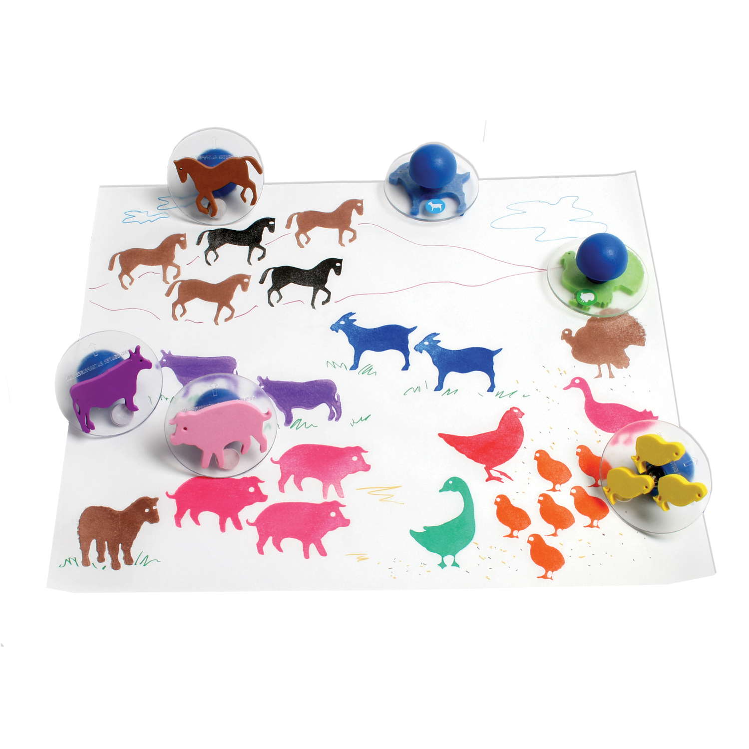 The Teachers' Lounge® | Giant Stampers - Farm Animals - Set of 10