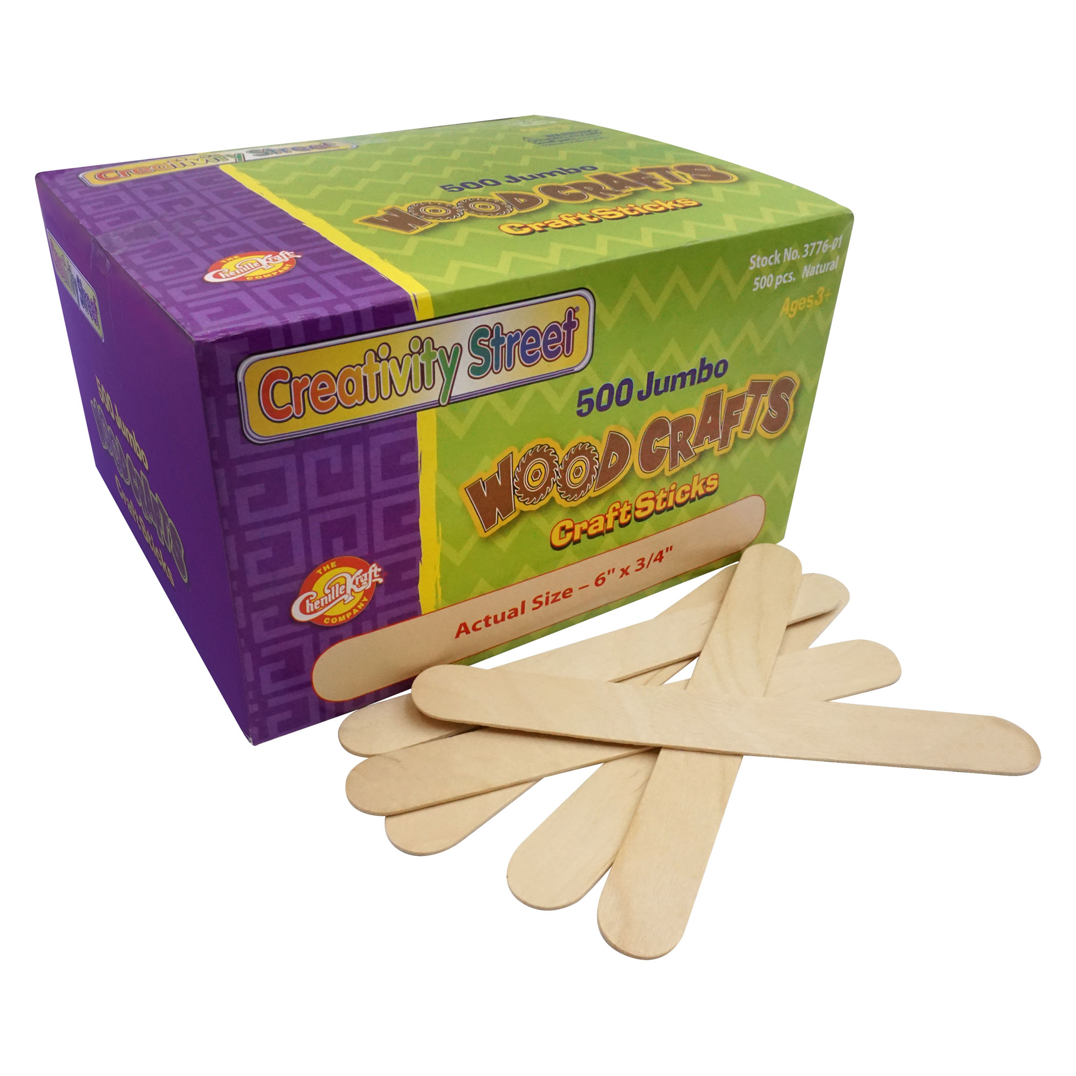 6 Wood Stir Sticks - Rectangle Top