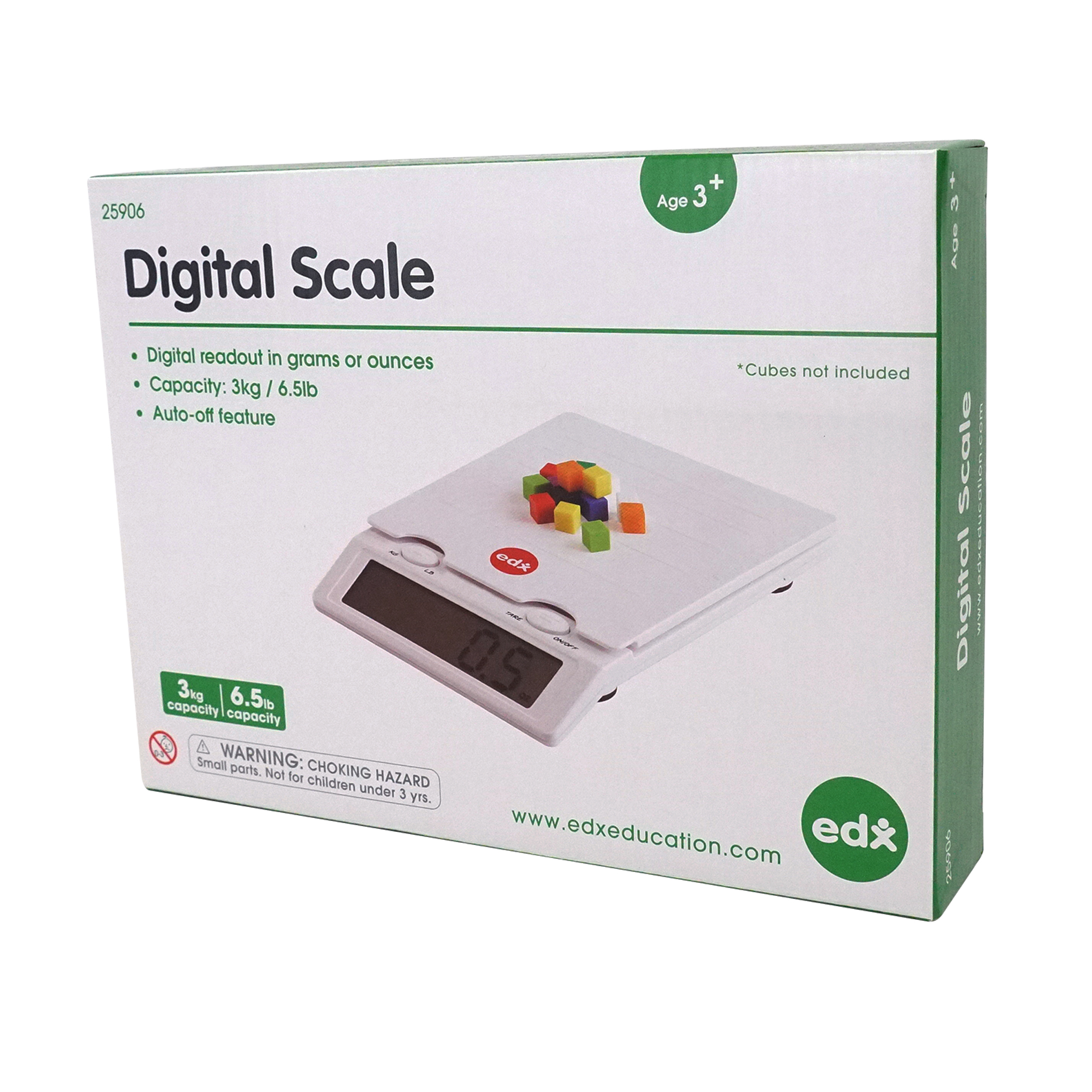 The Teachers' Lounge®  Digital Scale - Weigh in Pounds, Ounces, Grams,  Kilograms - Max Weight of 6.5 lbs