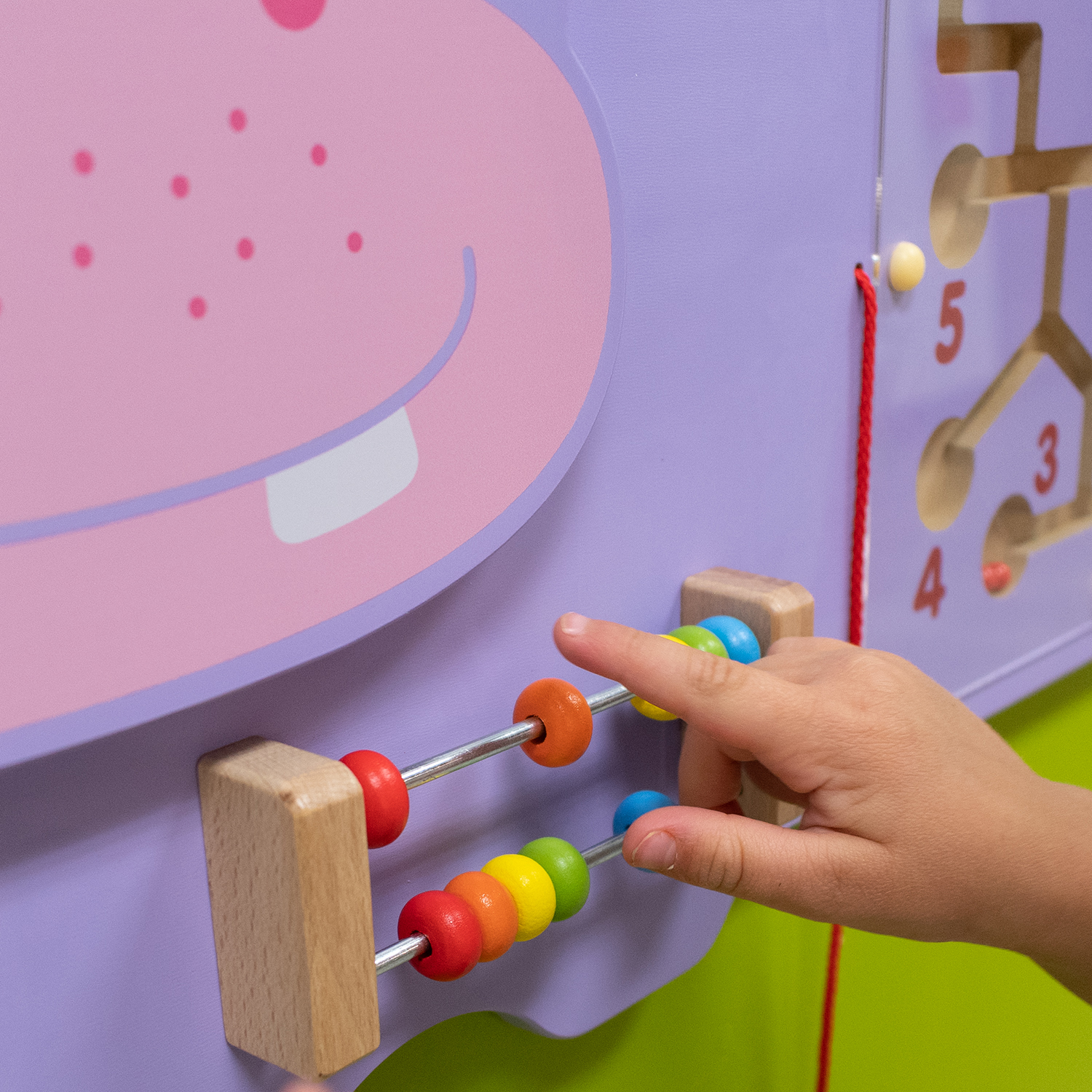 The Teachers' Lounge®  Hippo Activity Wall Panel - 18m+ - Toddler Activity  Center