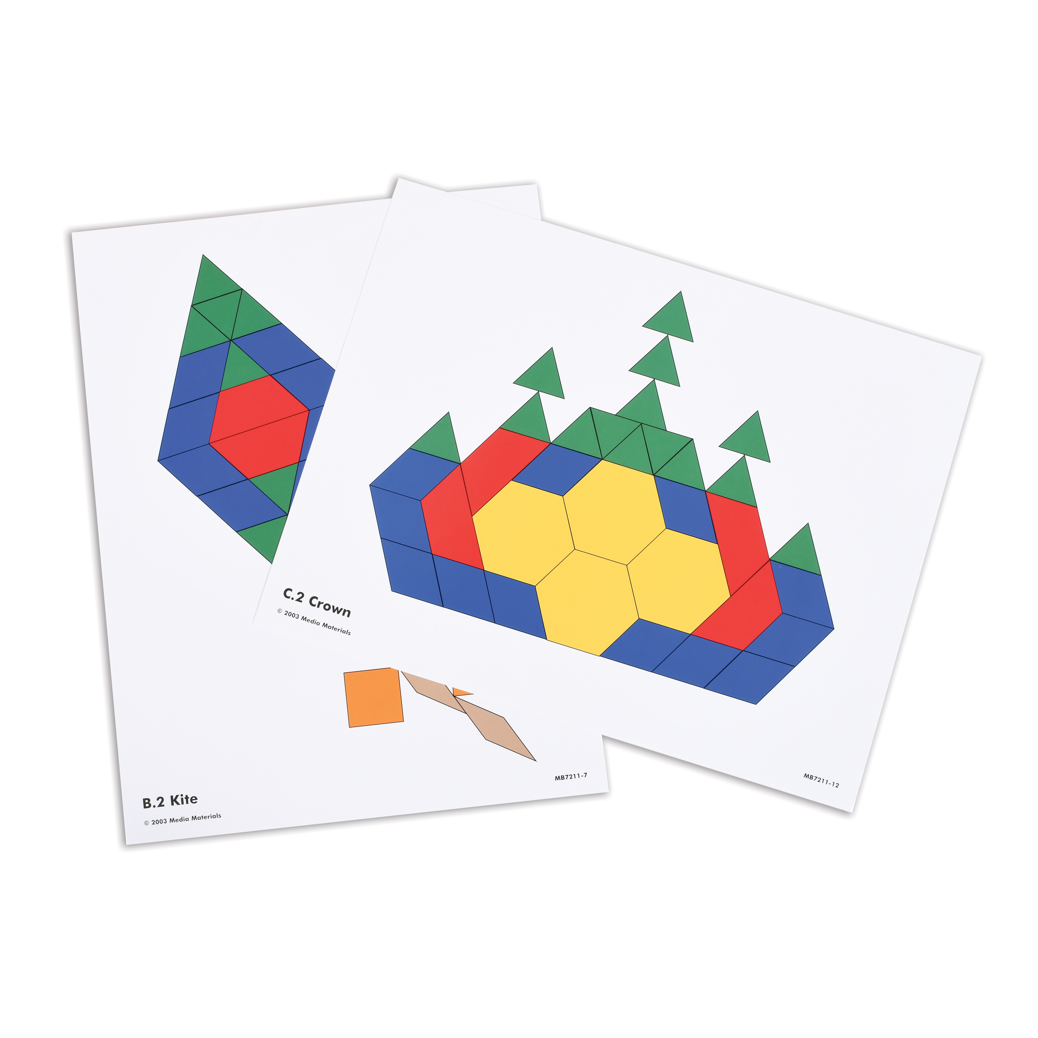 The Teachers Lounge Pattern Block Activity Cards Set Of 20