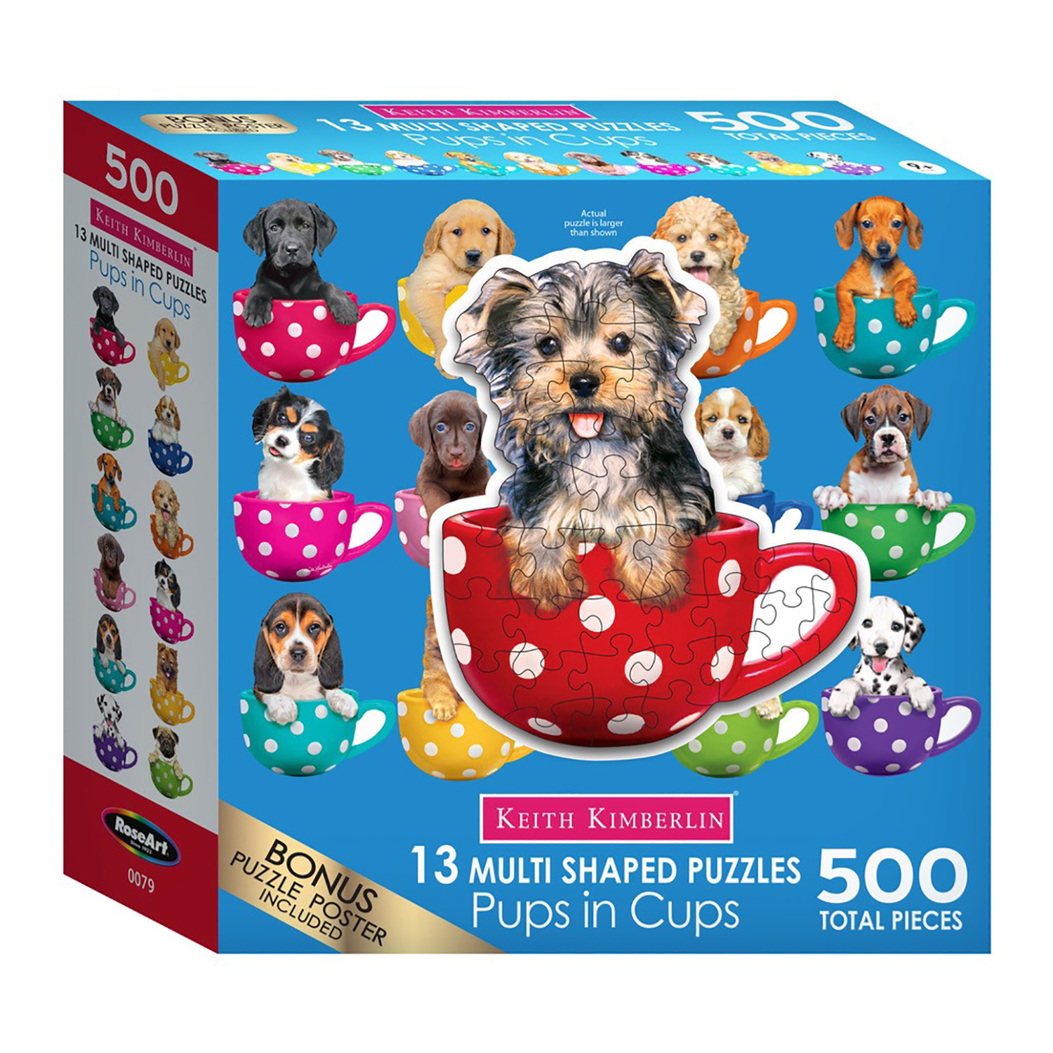 Pups in Cups - 13 Mini Shaped Puzzles