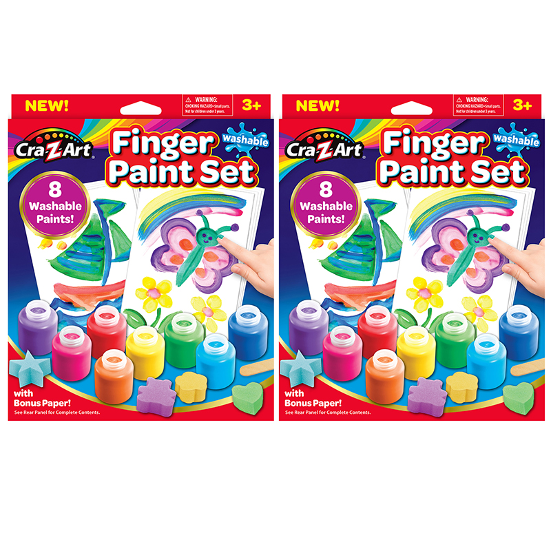 The Teachers' Lounge®  Washable Finger Paints Set, 8 Colors