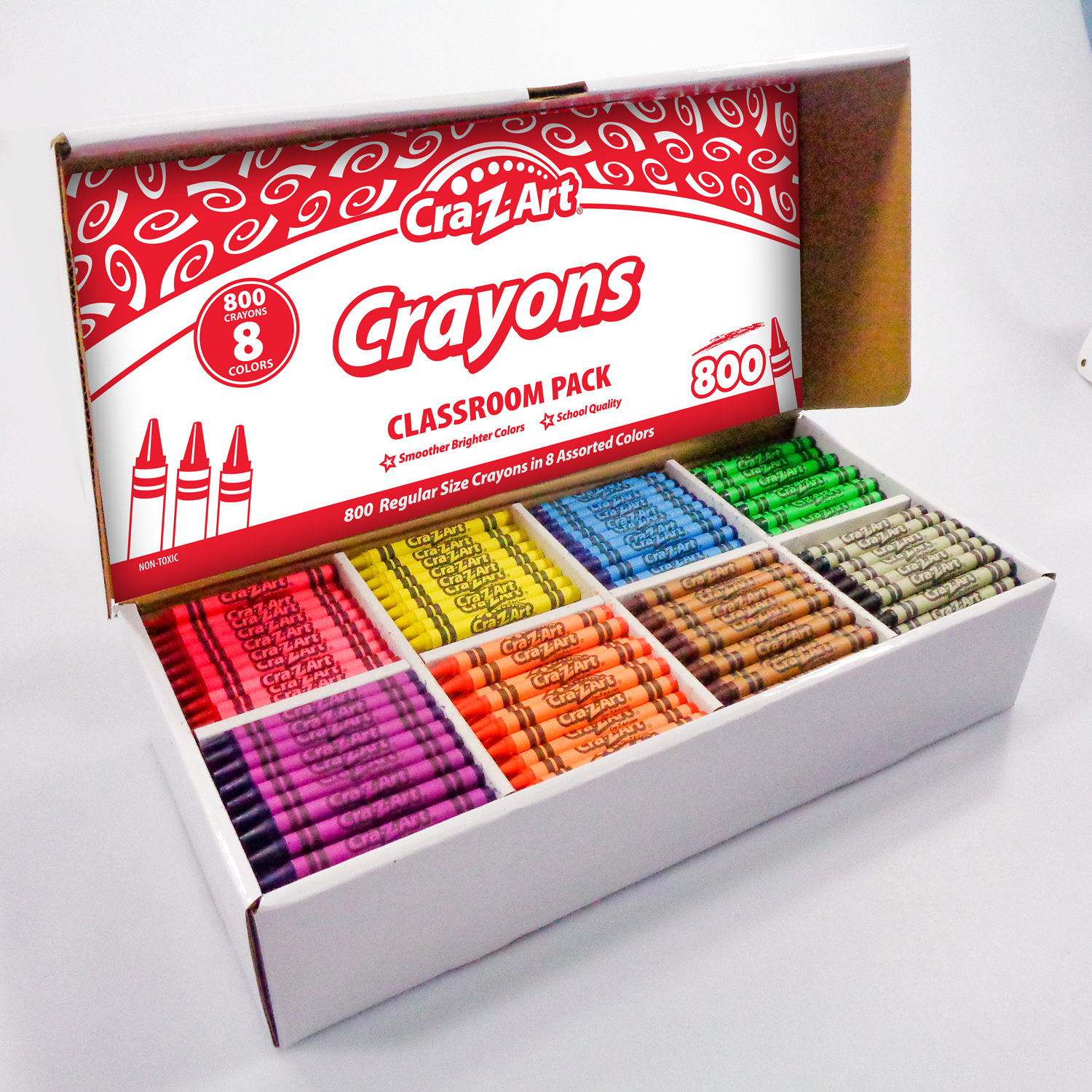 Cra-Z-Art Washable Marker Classroom Pack, Broadline, 8 Color, Pack of 200