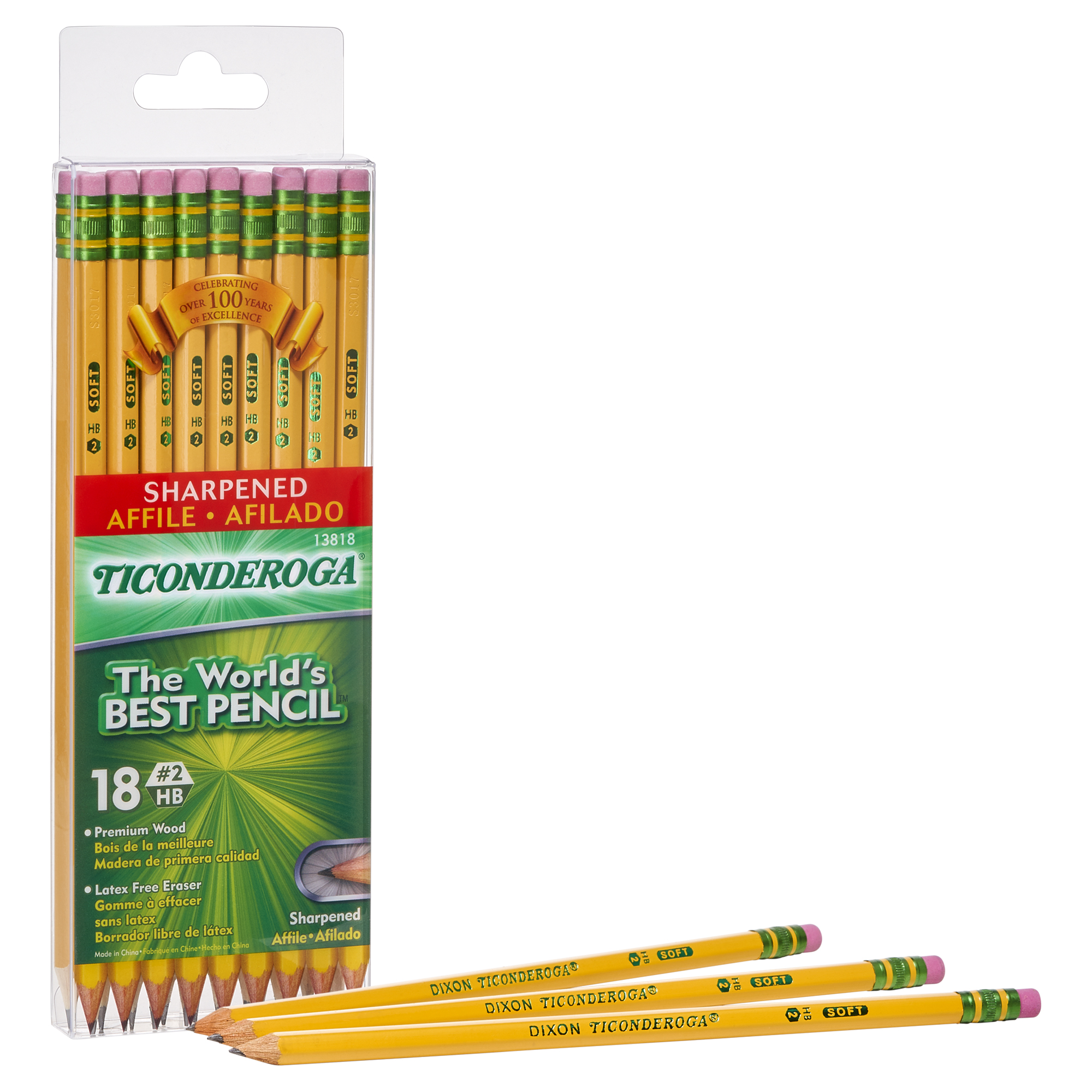 The Teachers' Lounge®  Pencils, #2 Soft, Yellow, Presharpened, 18
