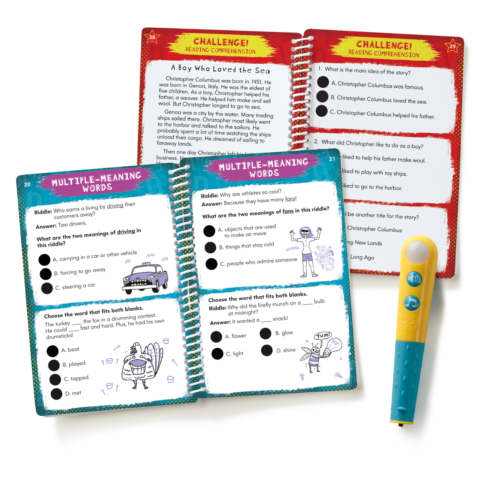 The Teachers' Lounge®  Hot Dots® Let's Master Grade 3 Reading
