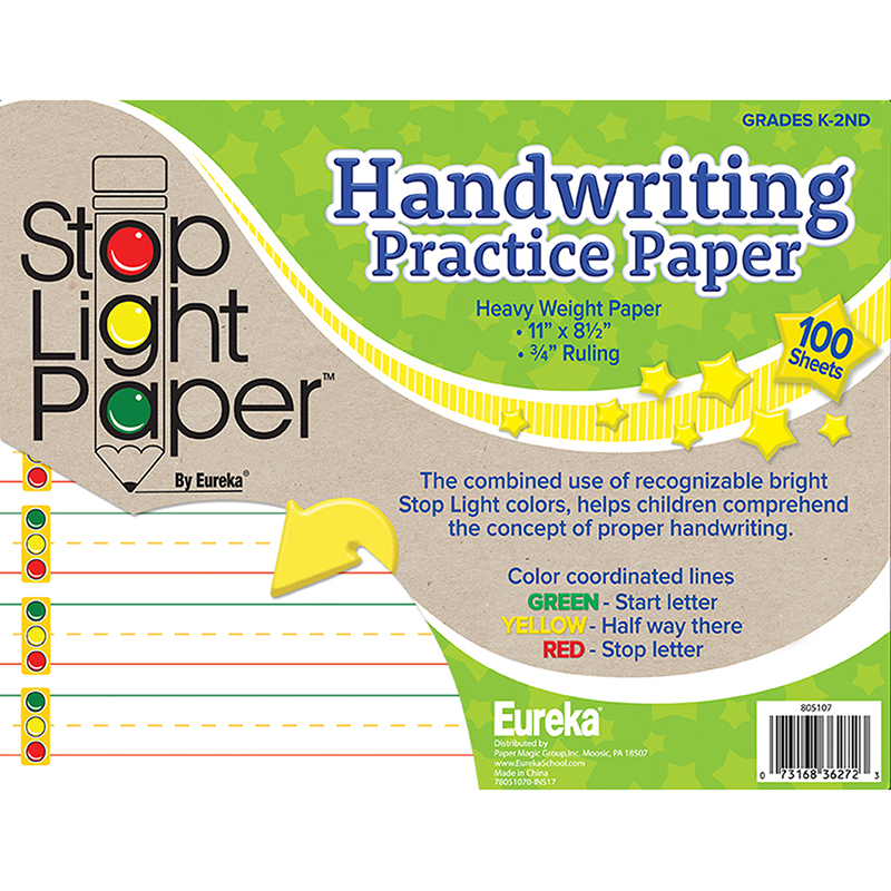 The Teachers' Lounge®  Sulphite Handwriting Paper, Dotted Midline, Grade  1, 5/8 x 5/16 x 5/16 Ruled Long, 10-1/2 x 8, 500 Sheets