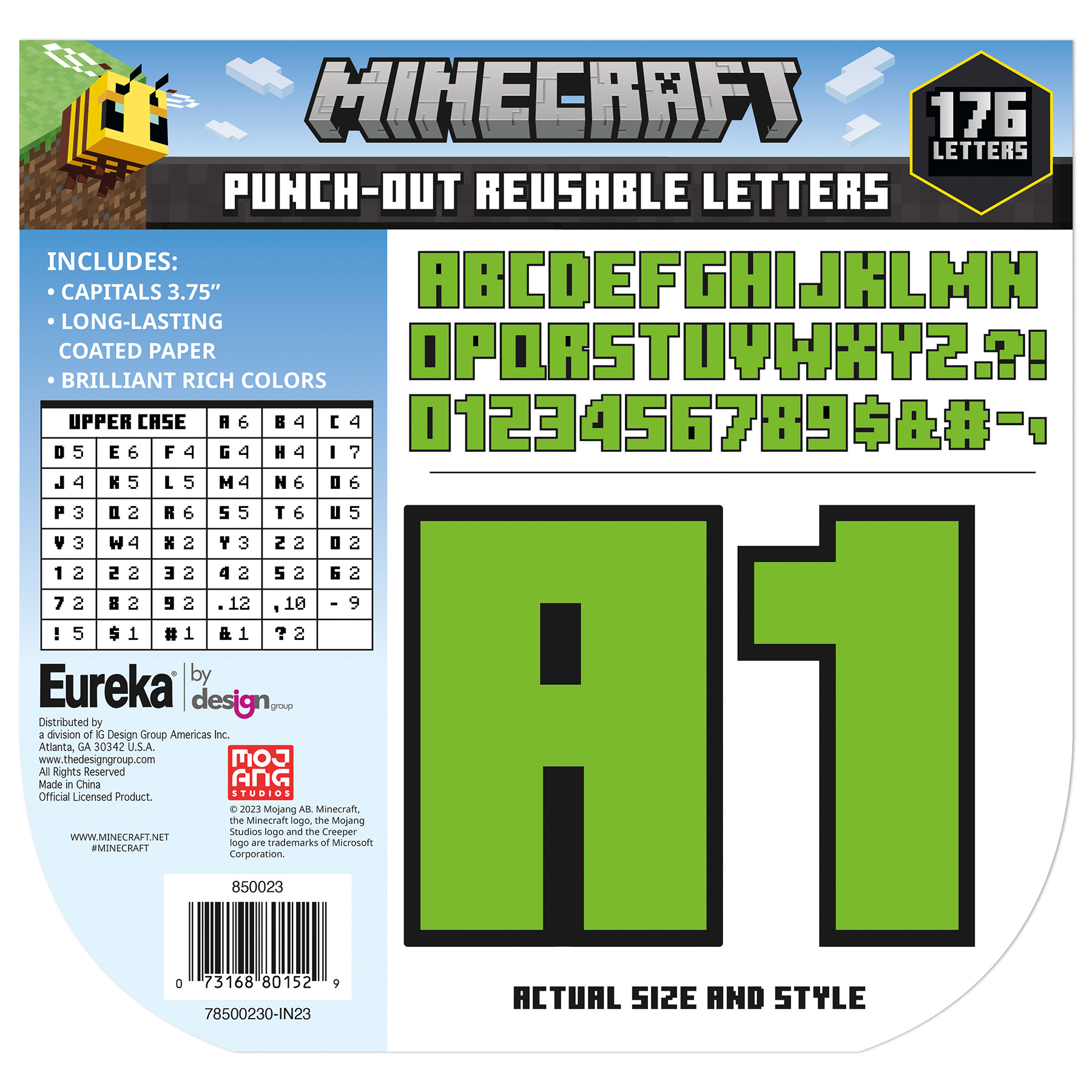 Minecraft Deco Letters, 176 Pieces | The Teachers' Lounge®