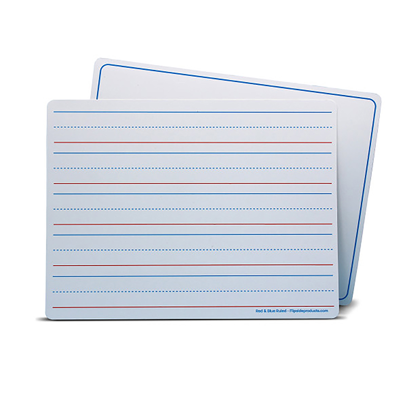 The Teachers' Lounge®  Two-Sided Magnetic Dry Erase Board, Plain/Ruled, 9  x 12