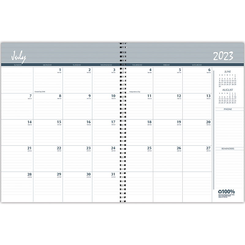 Black Cover HOD26502-21 July August 8.5 x 11 Inches House of Doolittle 2020-2021 Monthly Planner Academic 