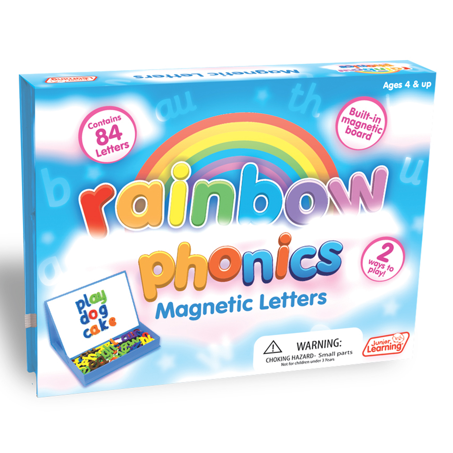 Junior Learning Rainbow Phonics Magnetic Letters 85 Pieces 
