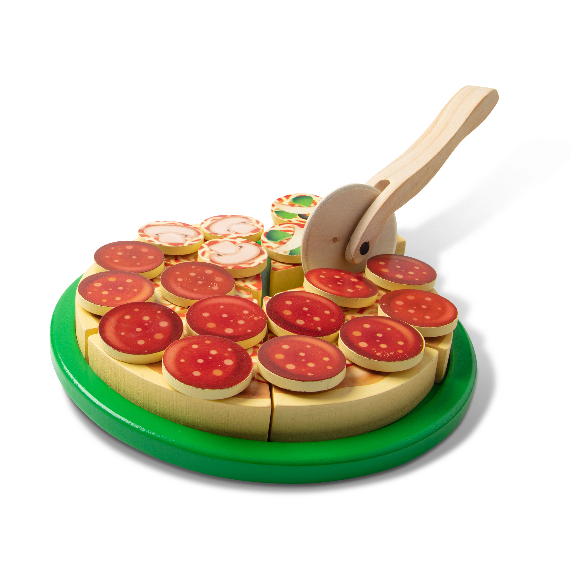 The Teachers' Lounge® | Pizza Party Wooden Play Food Set