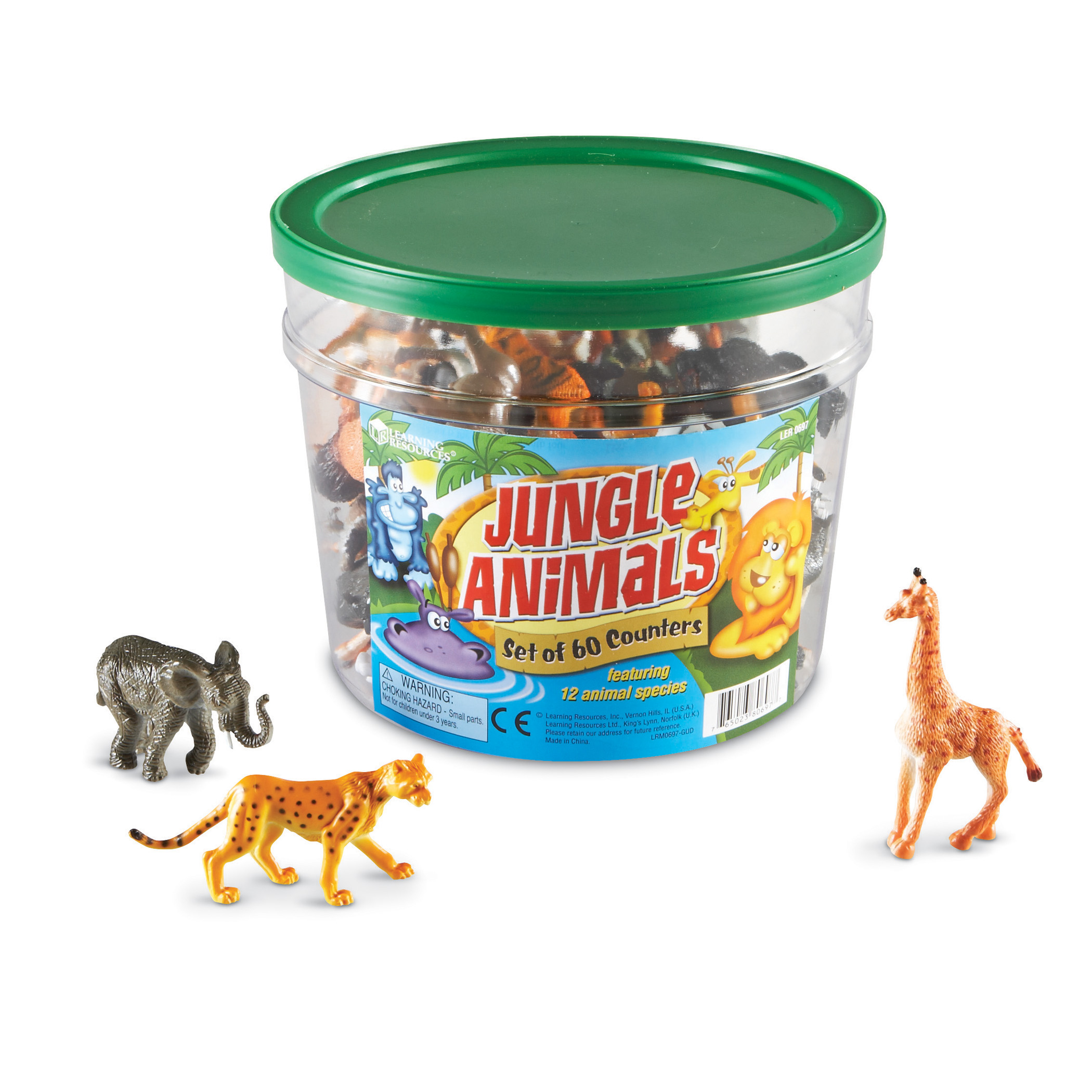 The Teachers' Lounge® | Jungle Animal Counters, Set of 60