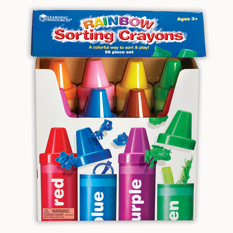 ラーニング リソース]Learning Resources Rainbow Sorting Crayons