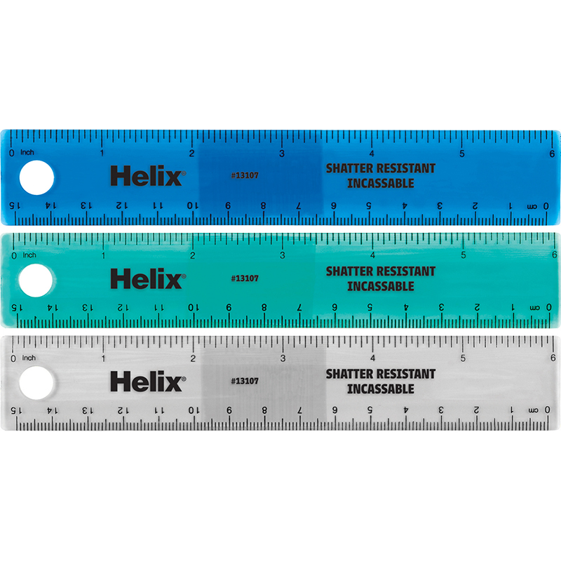 Helix® Shatter-Resistant Ruler, 12