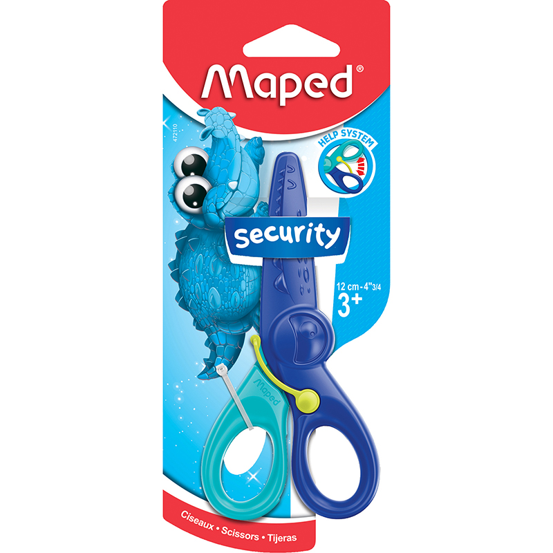 Maped KidiCut 4.75 Spring-Assisted Plastic Safety Scissors, Pack of 20