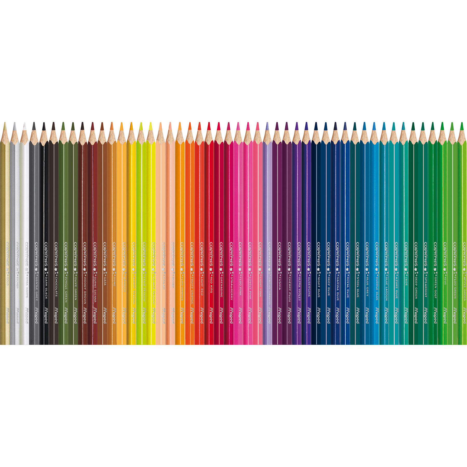 Triangular DUO Color Colored Pencils x24 – Maped Helix USA