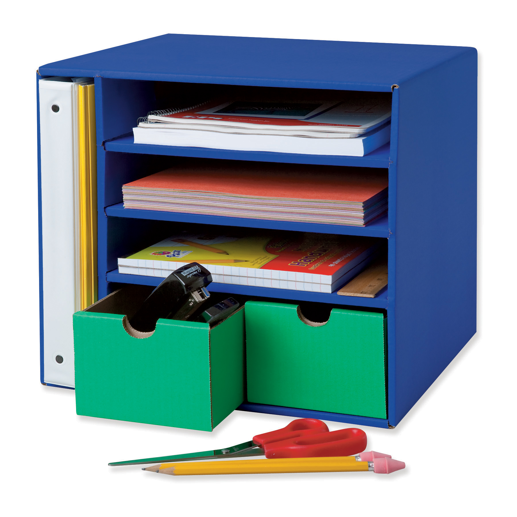 The Teachers Lounge Management Center 4 Slots Blue 2 Drawers