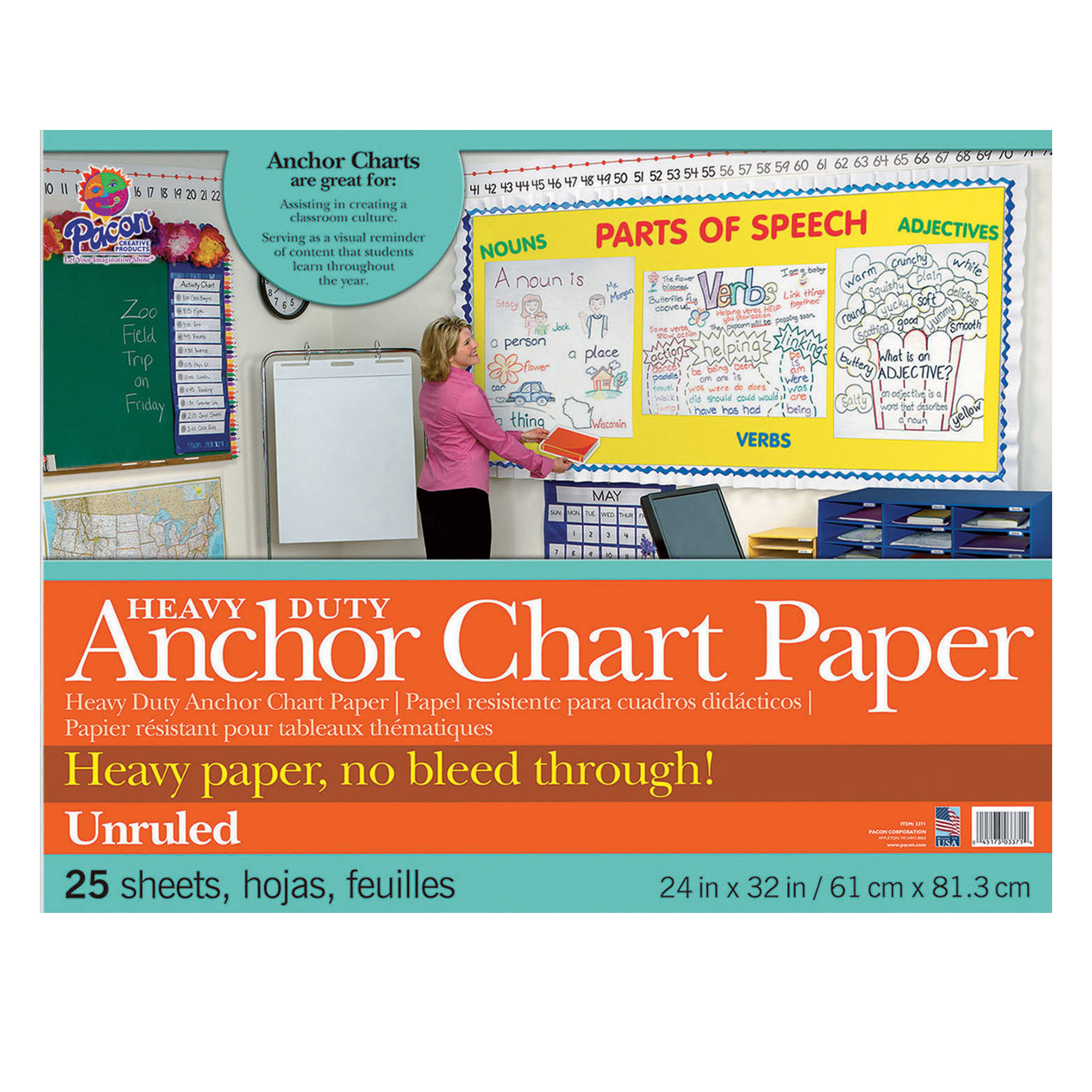 The Teachers' Lounge®  Heavy Duty Anchor Chart Paper, Non