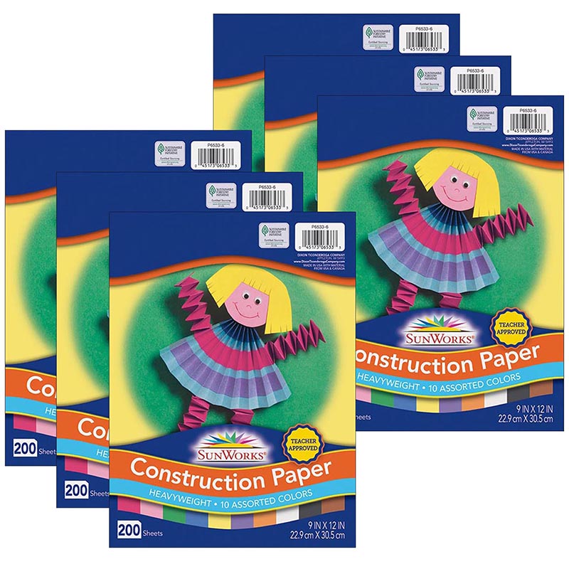 The Teachers' Lounge®  Construction Paper, Brown, 9 x 12, 50 Sheets Per  Pack, 10 Packs