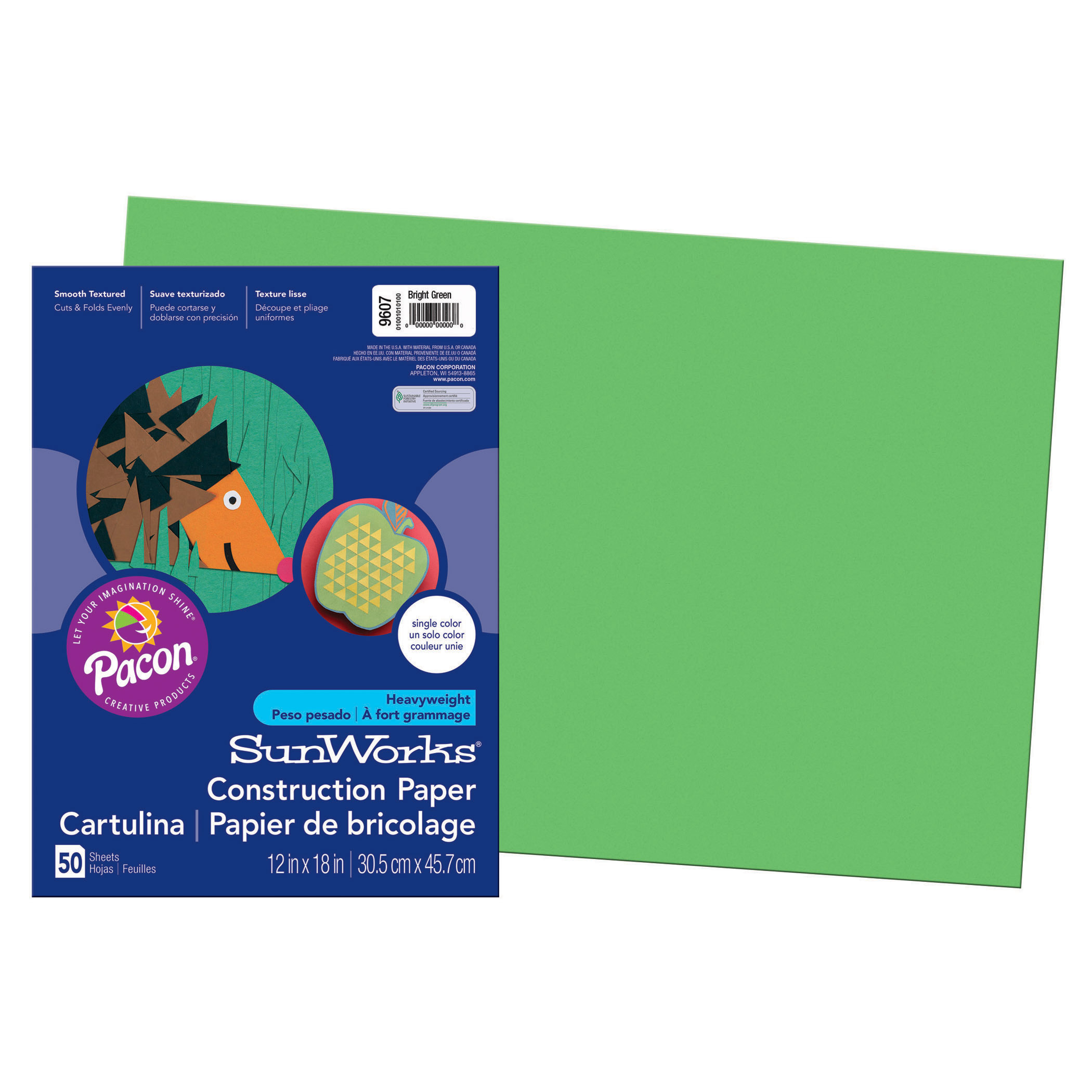 Construction Paper White 12 x 18 50 Sheets per Pack 5 Packs
