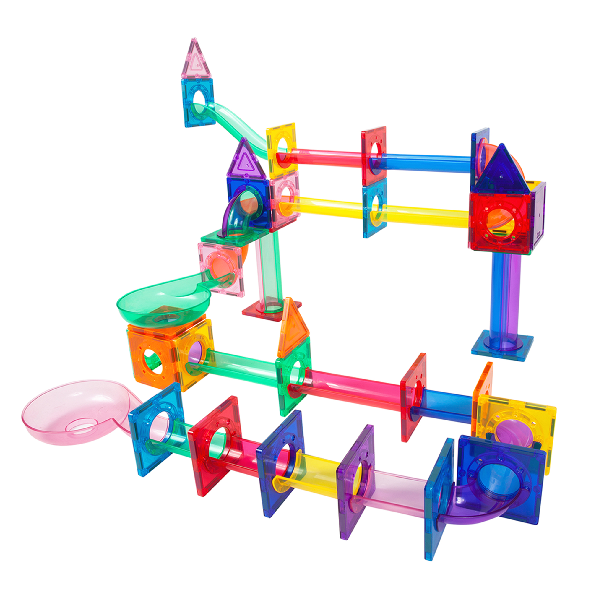 The Teachers' Lounge® | Magnetic Marble Run, 71 Pieces