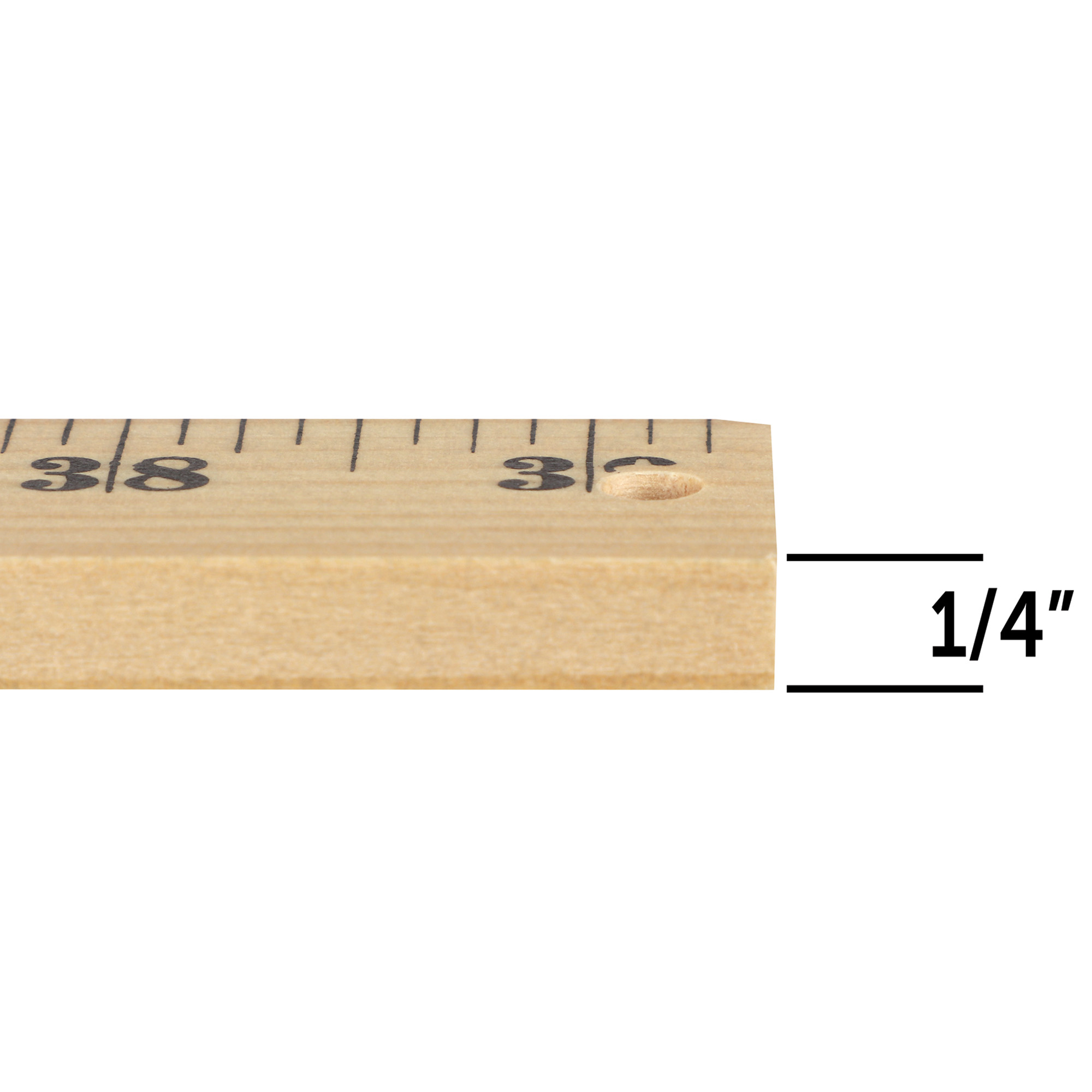 Wooden Meter Stick, Plain Ends, Pack of 3
