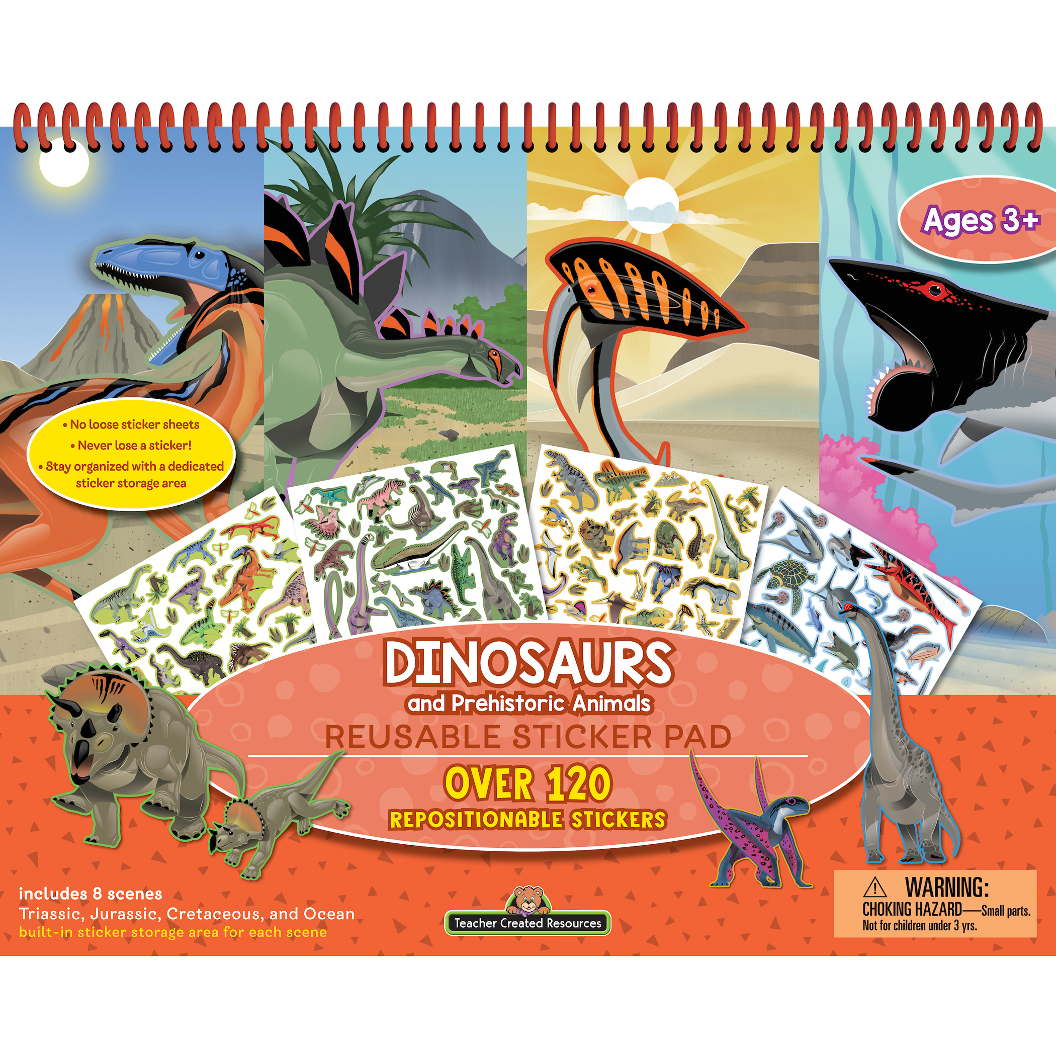 Peel Press Sticker By Number Dinosaur - Fun Stuff Toys
