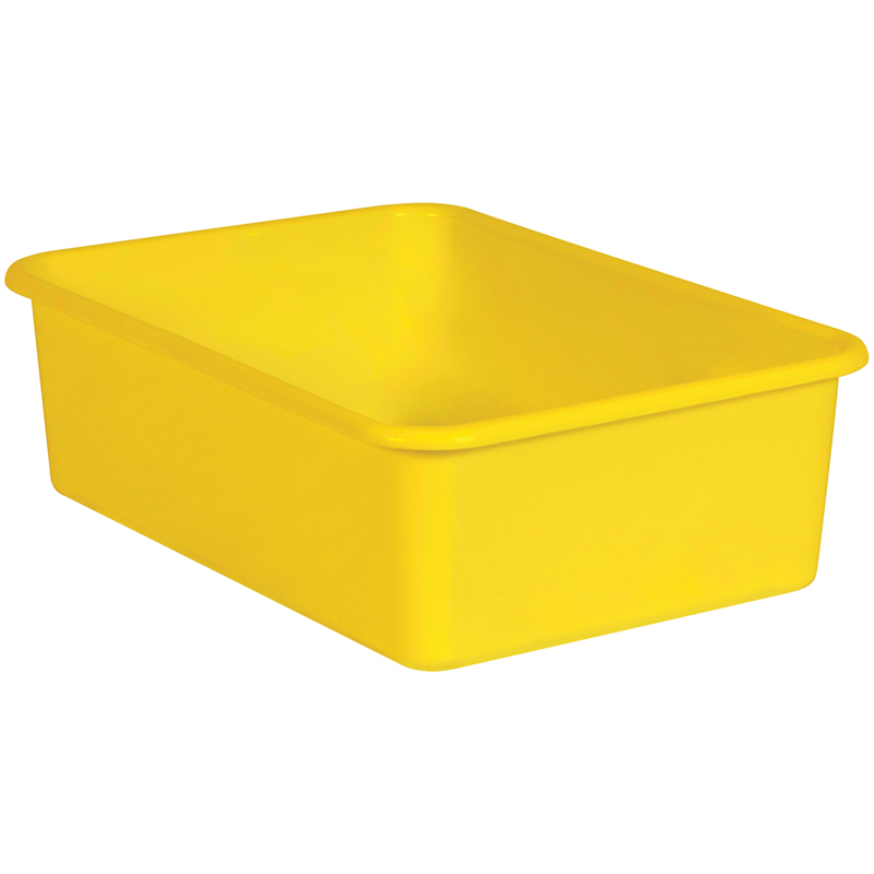 The Teachers' Lounge®  Yellow Large Plastic Storage Bin