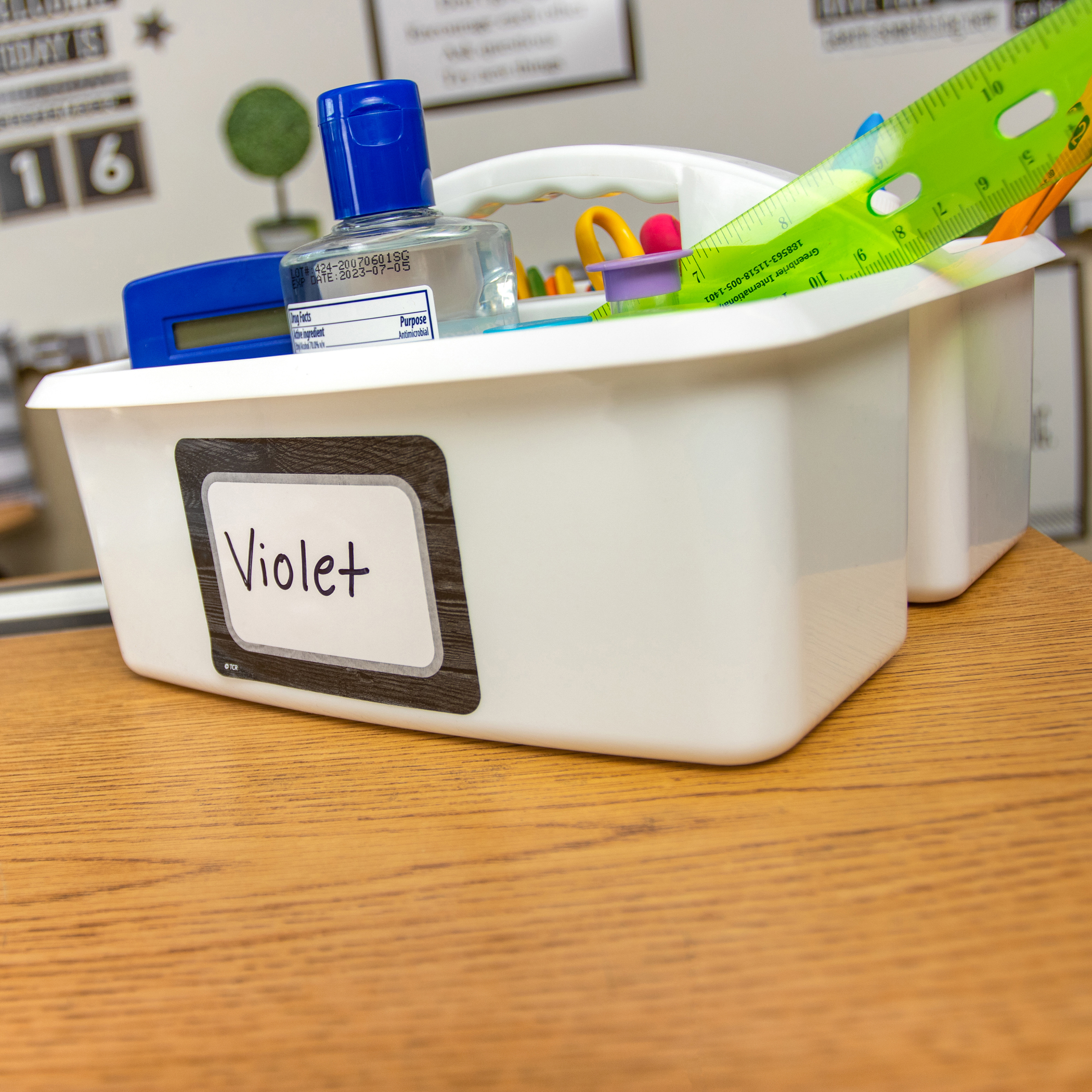 The Teachers' Lounge®  Teal Plastic Storage Caddy
