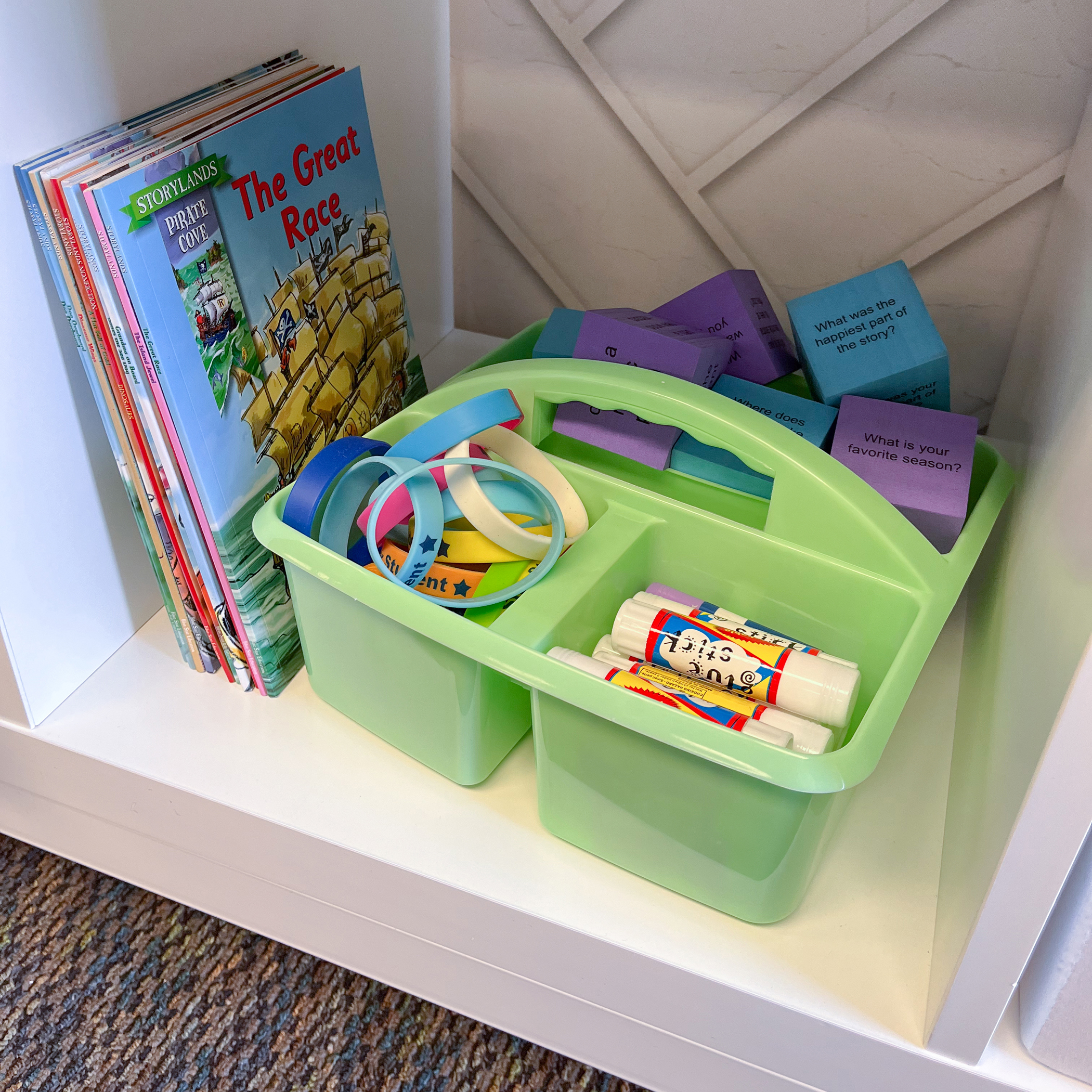 Pink Plastic Storage Caddy - TCR20908, Teacher Created Resources